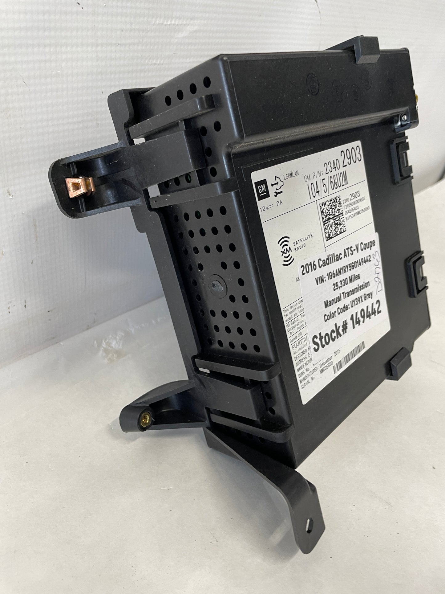 2016 Cadillac ATS-V Coupe Radio Receiver Tuner Module OEM - Day's Parts Yard