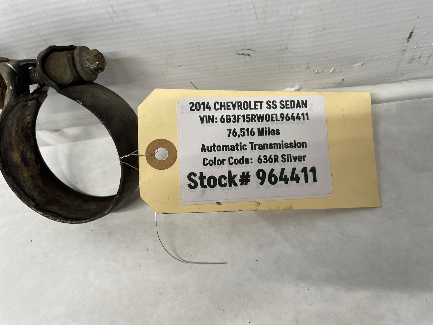 2014 Chevy SS Sedan Exhaust Muffler Clamps OEM - Day's Parts Yard