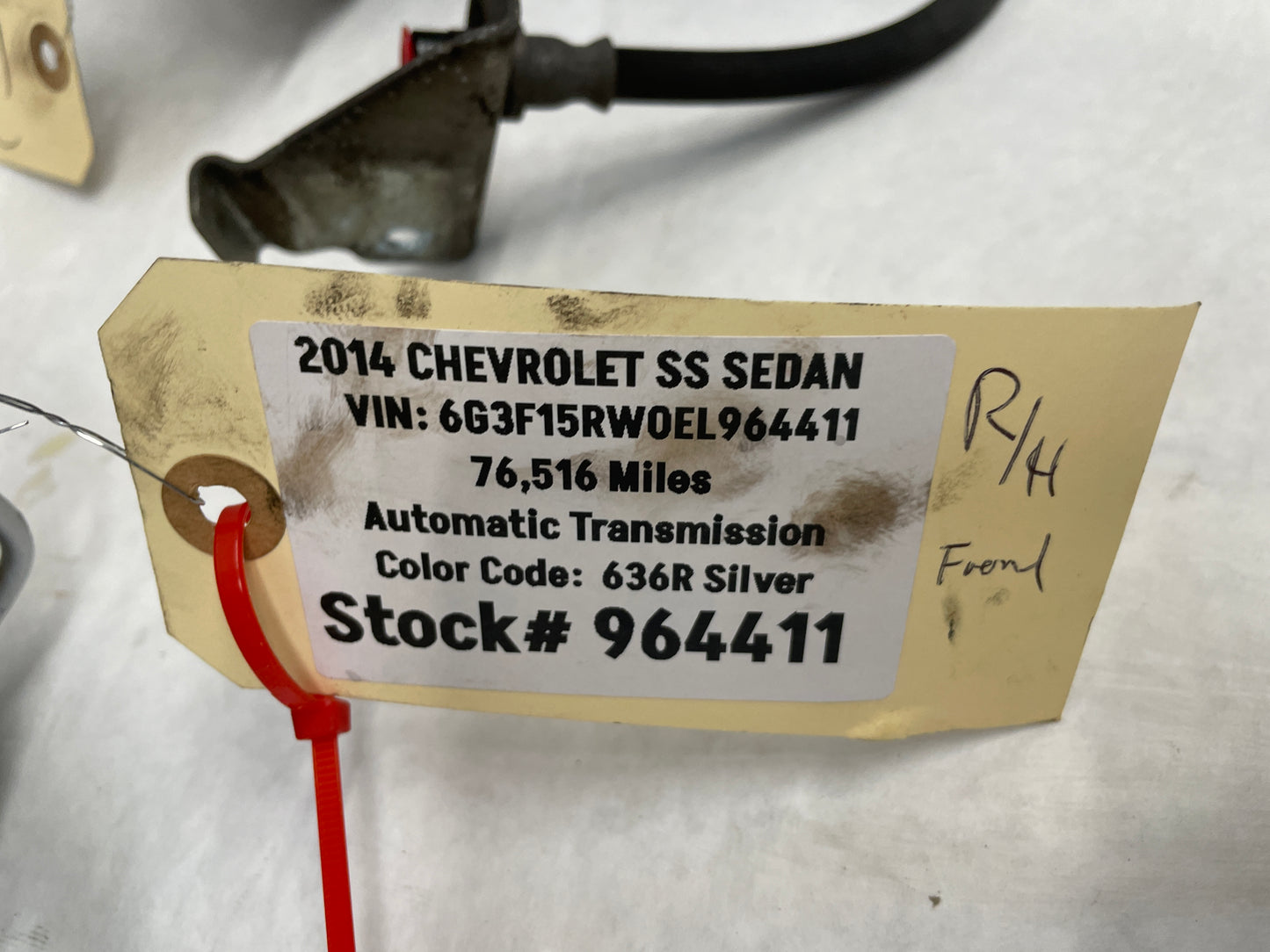 2014 Chevy SS Sedan Front Brembo Brake Calipers & Rotors OEM - Day's Parts Yard