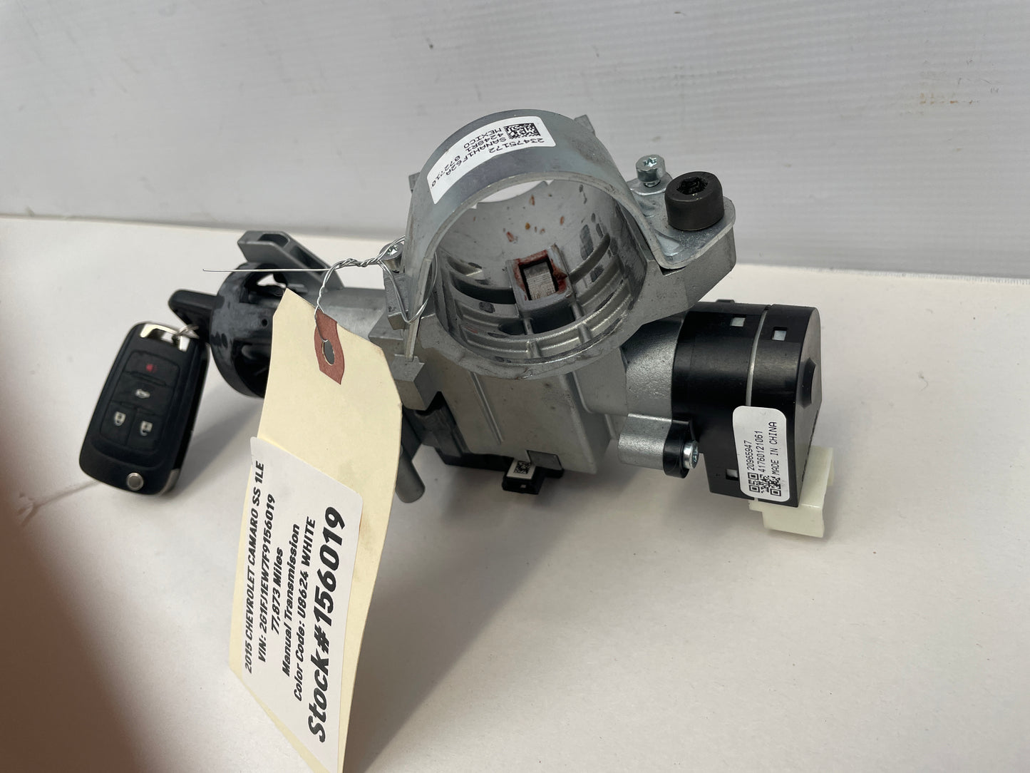 2015 Chevy Camaro SS Complete Steering Column Ignition w/ Key Fob OEM - Day's Parts Yard