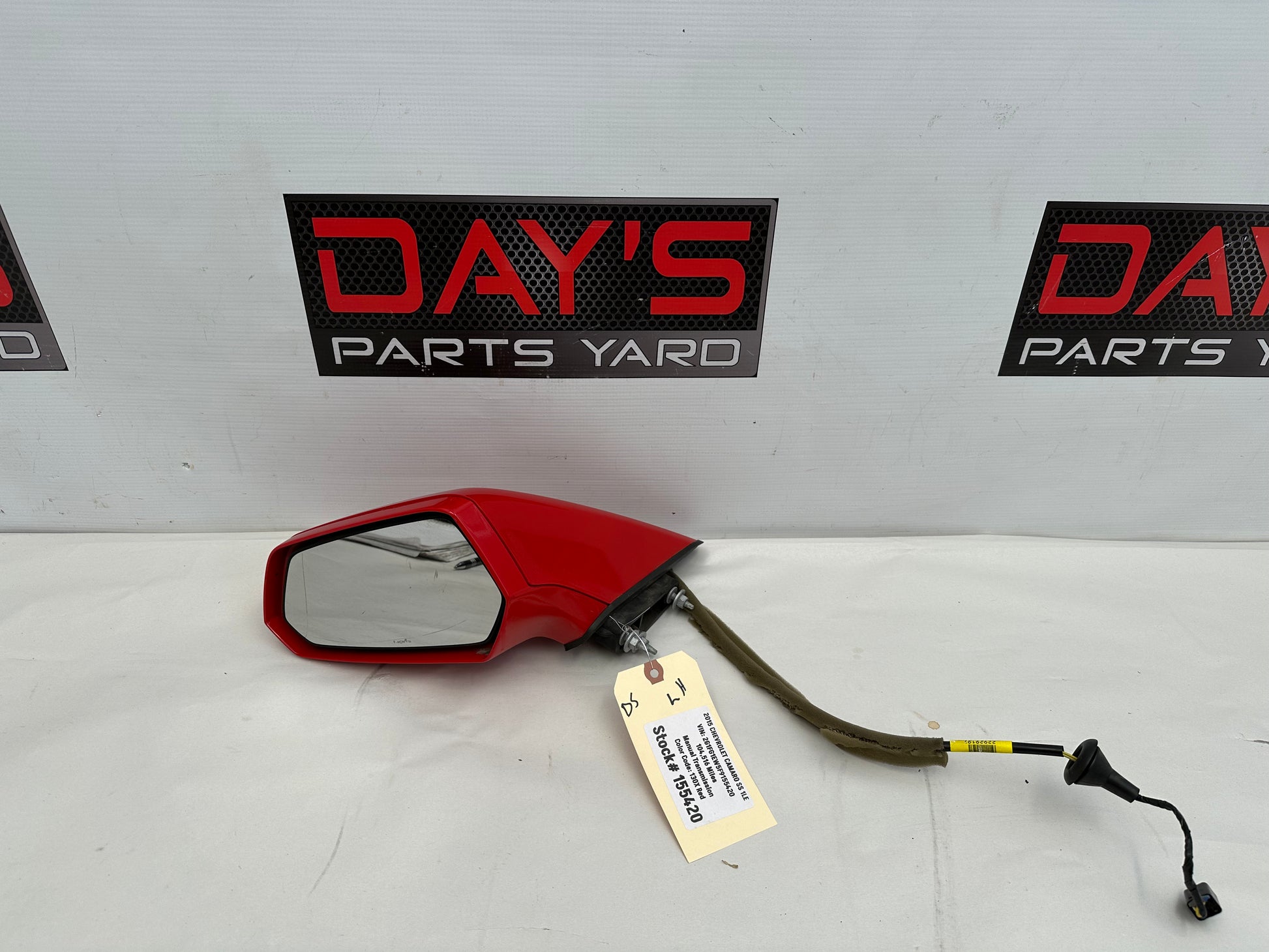 2015 Chevy Camaro SS 1LE LH Driver Exterior Mirror OEM - Day's Parts Yard