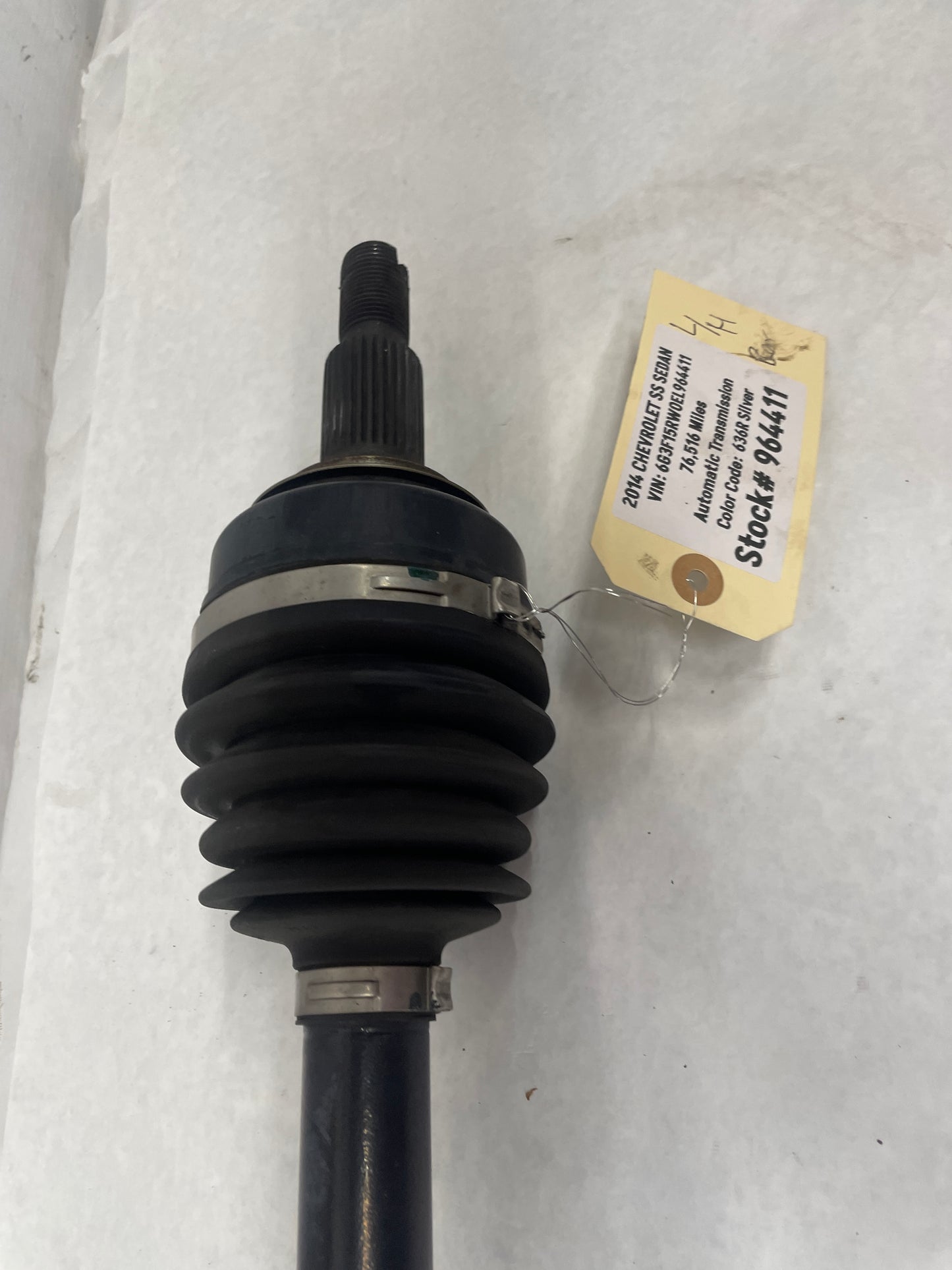 2014 Chevy SS Sedan LH Driver Rear CV Axle Half Shaft OEM - Day's Parts Yard