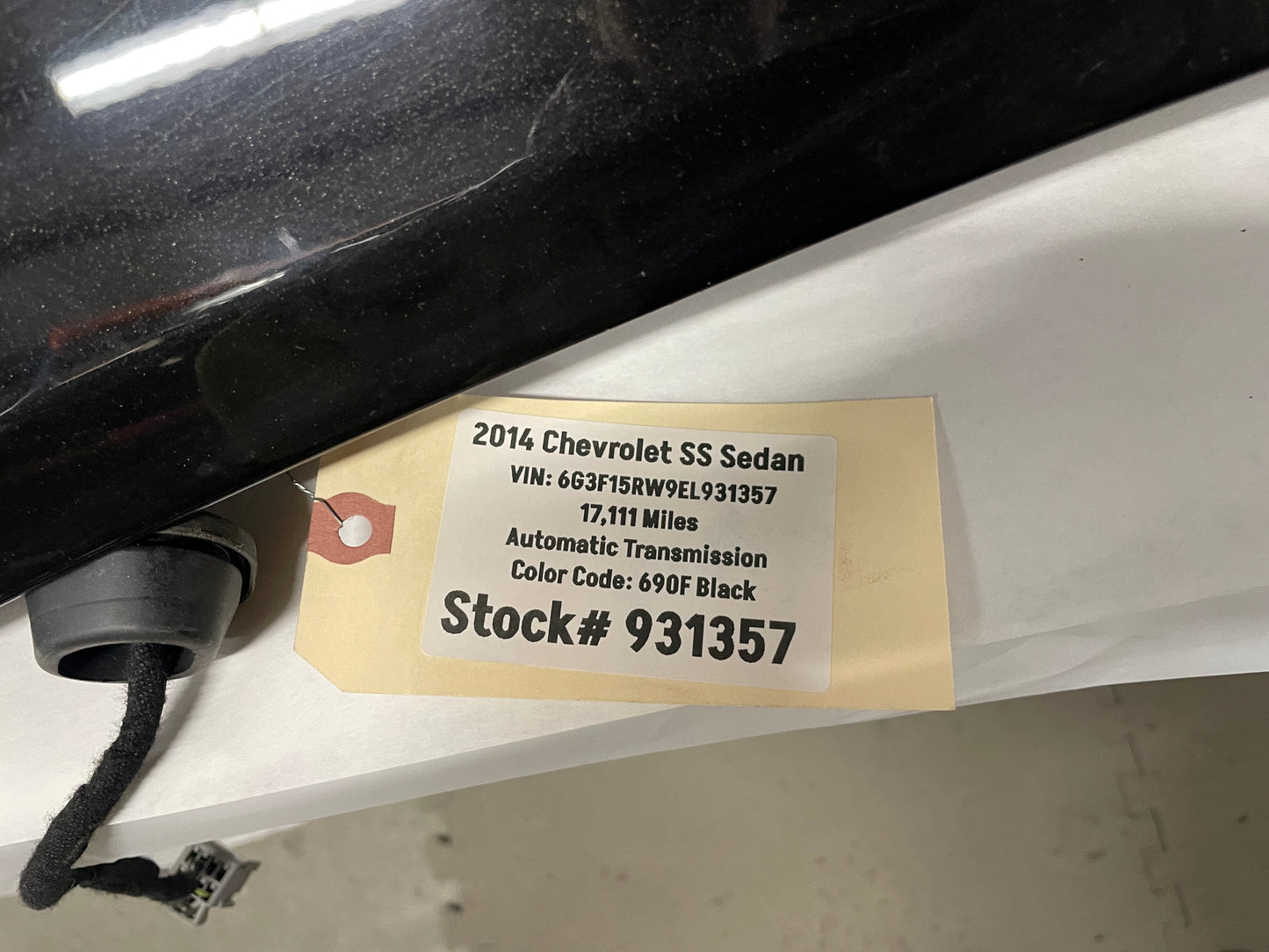 2014 Chevy SS Sedan Trunk Deck Lid w/ Spoiler OEM - Day's Parts Yard