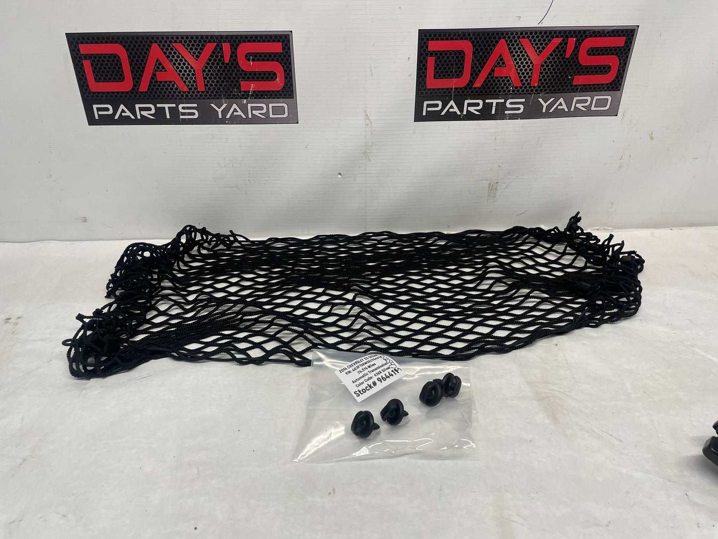 2014 Chevy SS Sedan Trunk Cargo Net w/ Hooks OEM - Day's Parts Yard