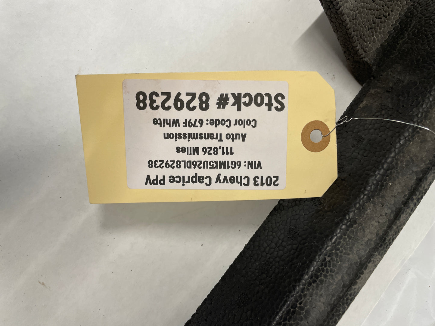 2013 Chevy Caprice PPV Rear Bumper Energy Impact Foam Absorber OEM - Day's Parts Yard