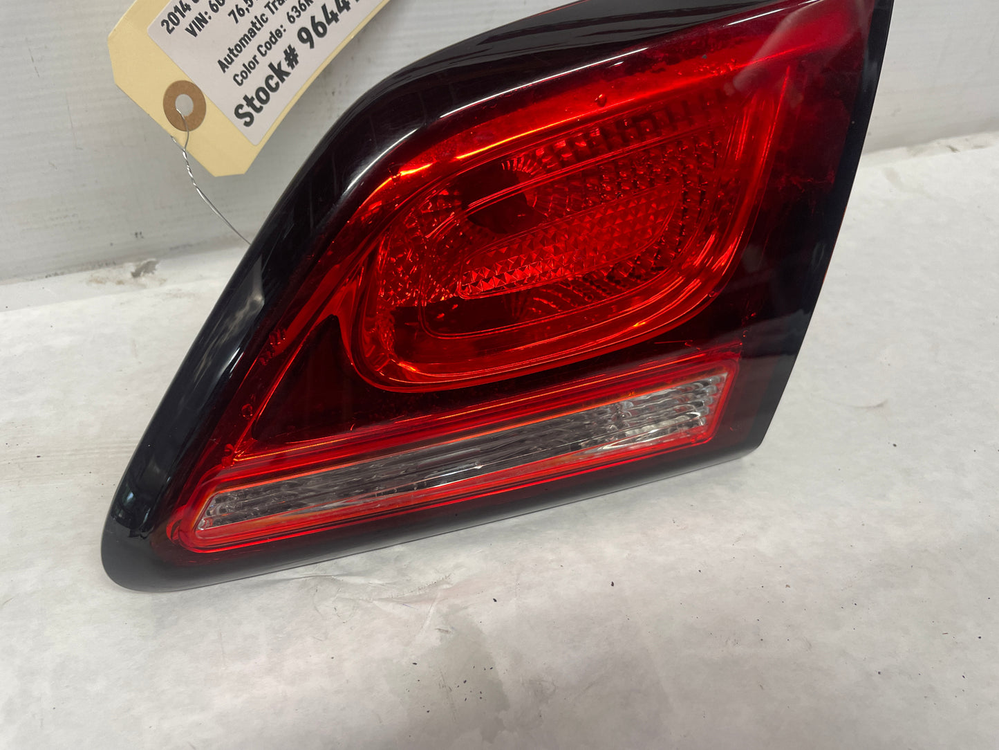 2014 Chevy SS Sedan RH Passenger Inner Tail Light Taillight Lamp OEM - Day's Parts Yard