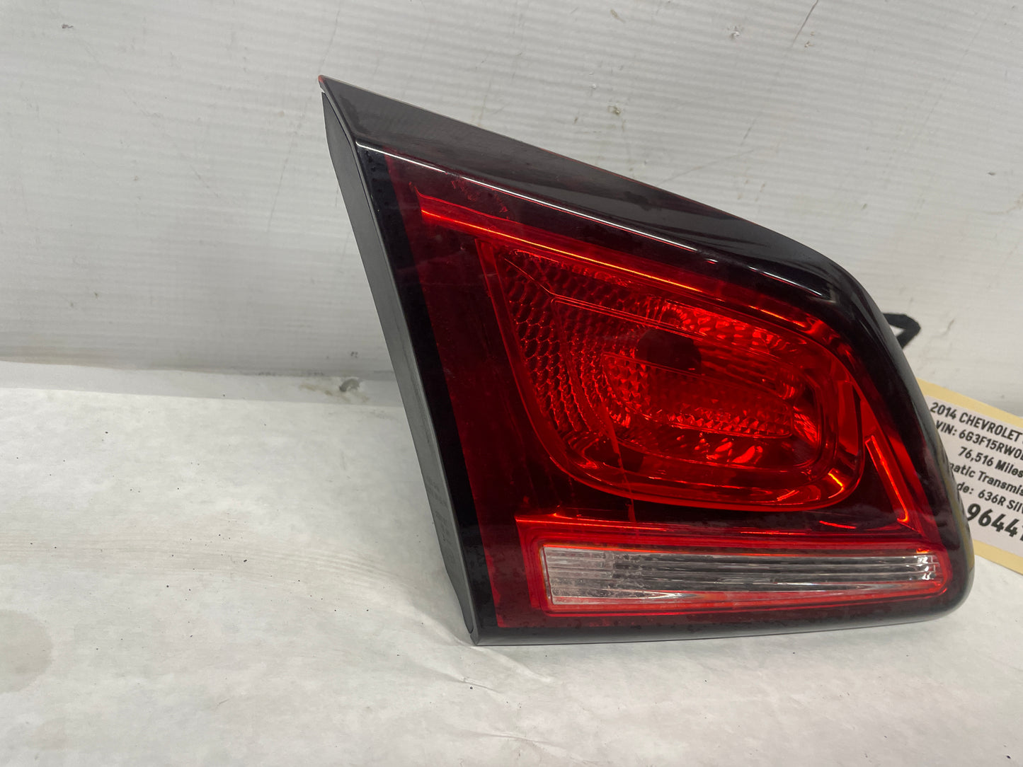 2014 Chevy SS Sedan LH Driver Inner Tail Light Taillight Lamp OEM - Day's Parts Yard