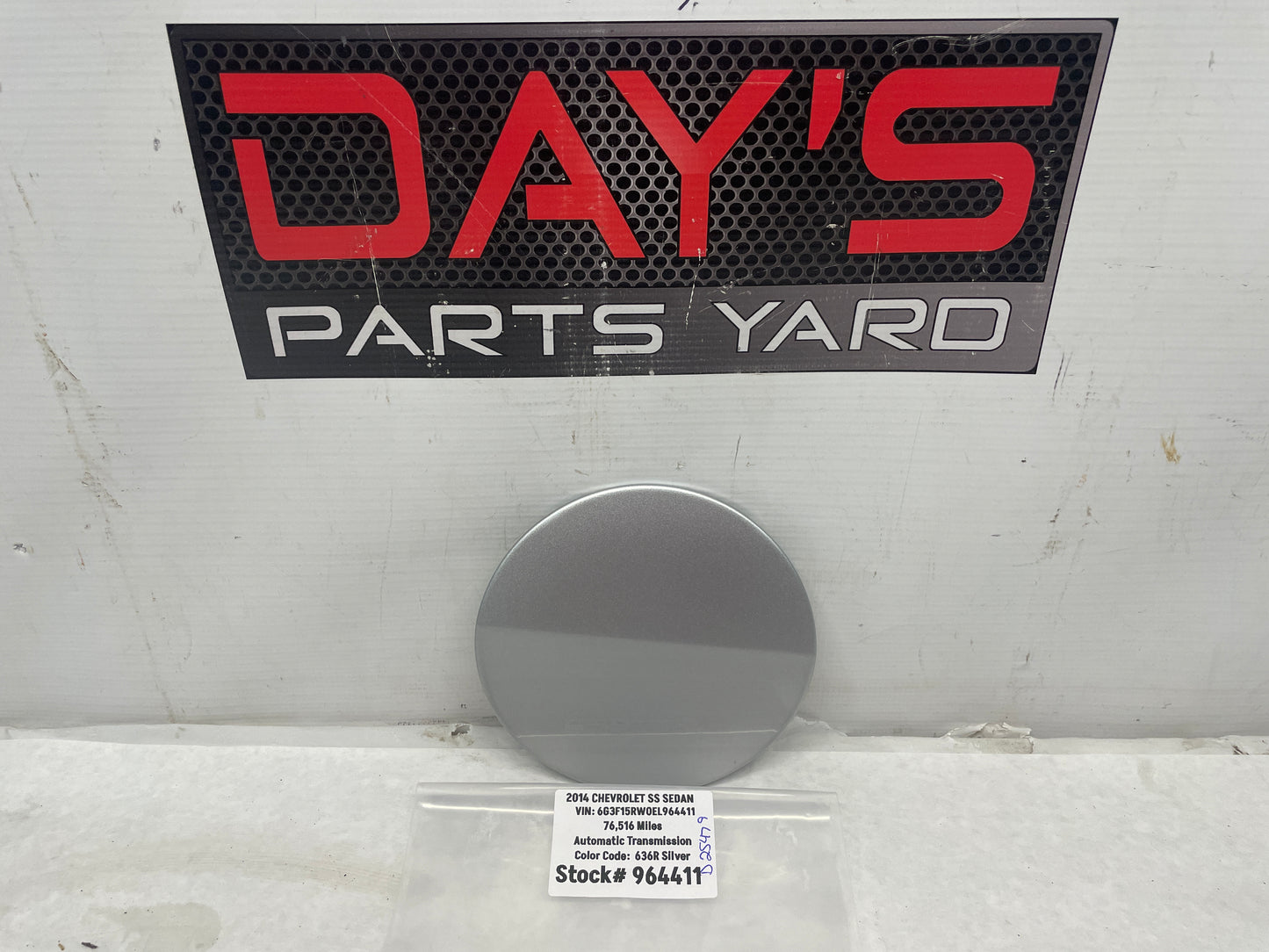 2014 Chevy SS Sedan Fuel Gas Door Cover Black OEM - Day's Parts Yard