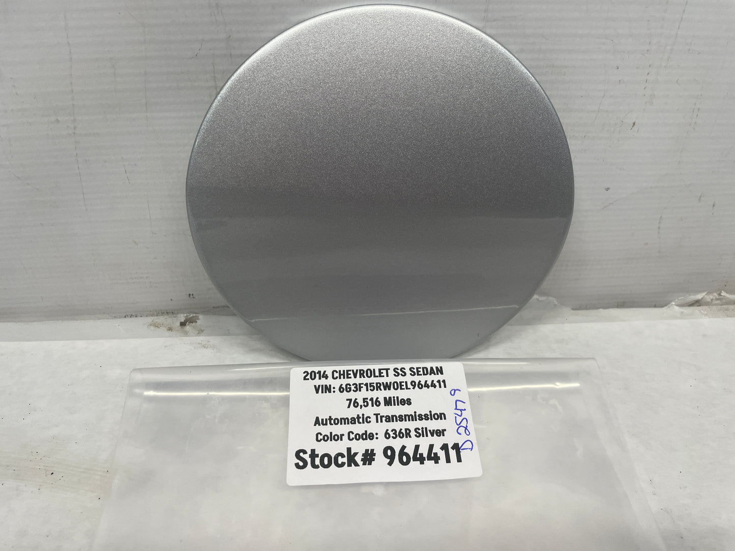 2014 Chevy SS Sedan Fuel Gas Door Cover Black OEM - Day's Parts Yard