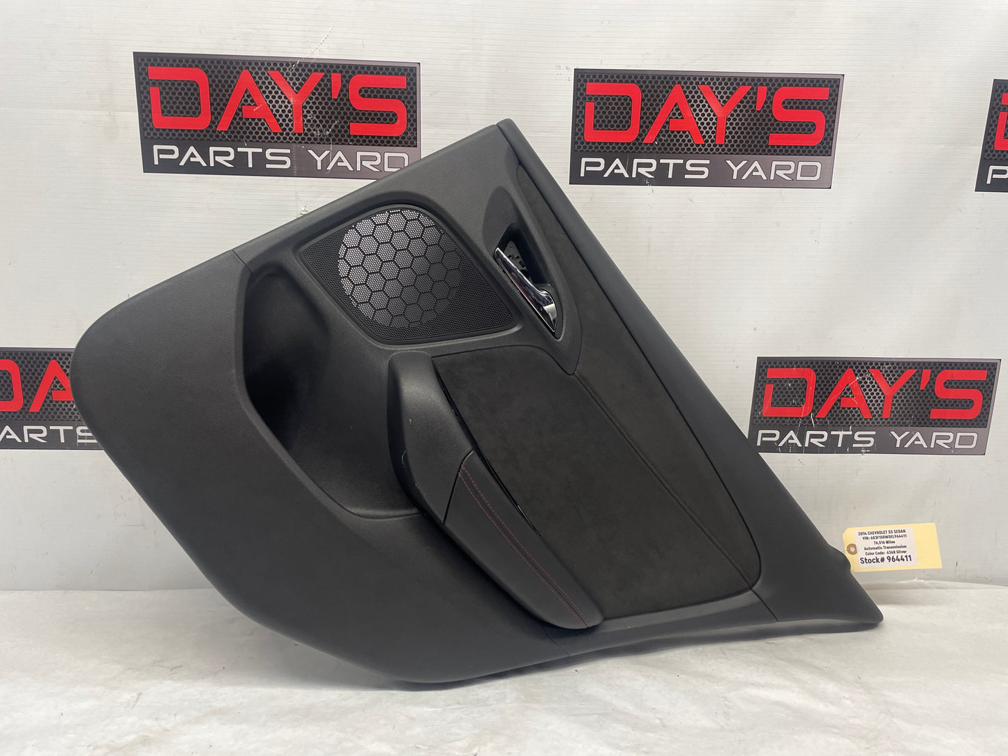 2014 Chevy SS Sedan RH Passenger Rear Interior Door Panel Trim OEM - Day's Parts Yard