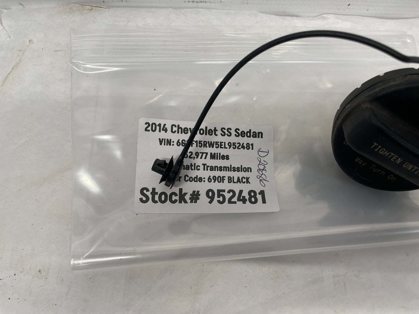 2014 Chevy SS Sedan Fuel Gas Cap OEM - Day's Parts Yard
