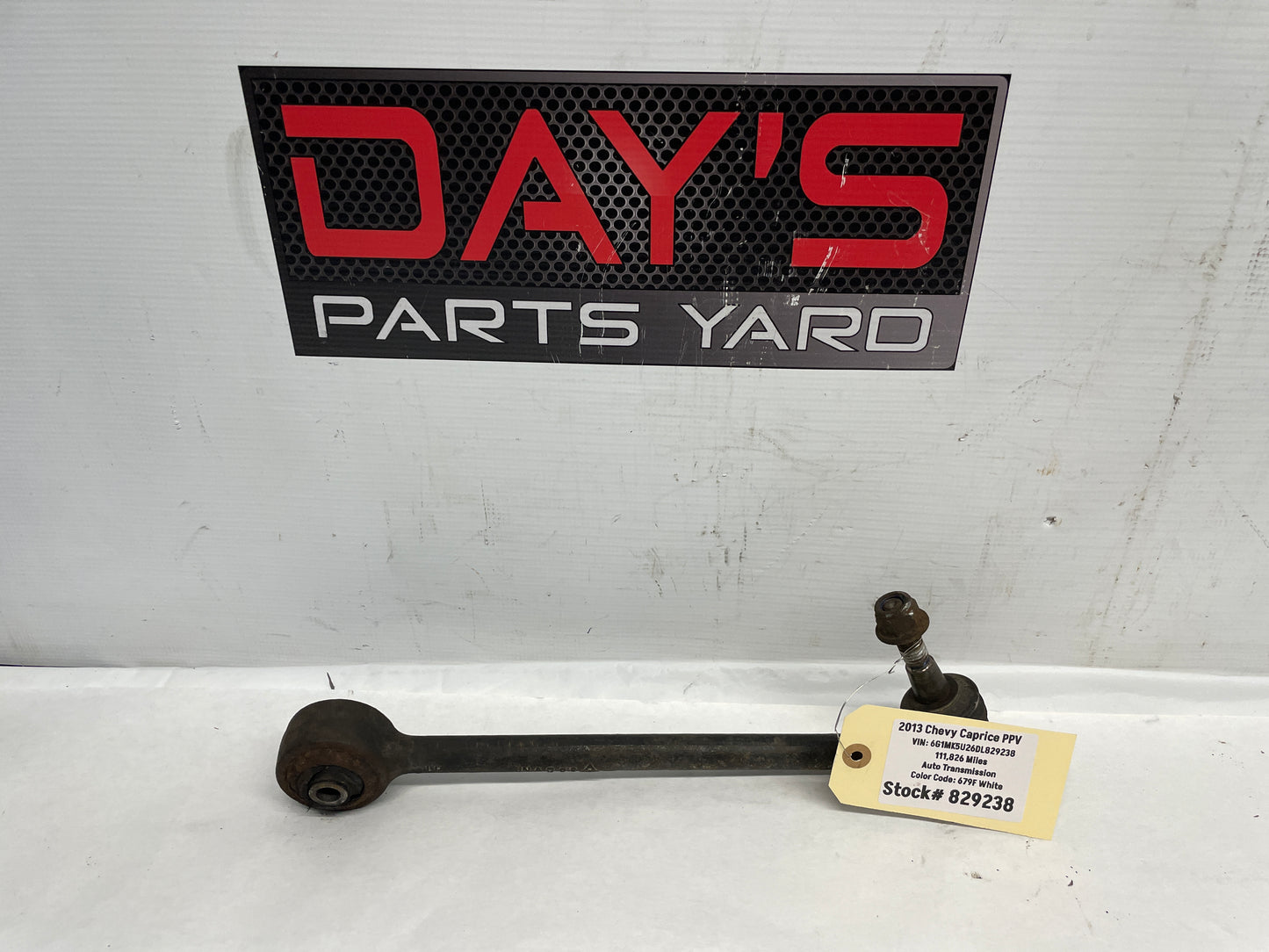 2013 Chevy Caprice PPV LH Driver Front Suspension Lower Rear Control Arm OEM - Day's Parts Yard