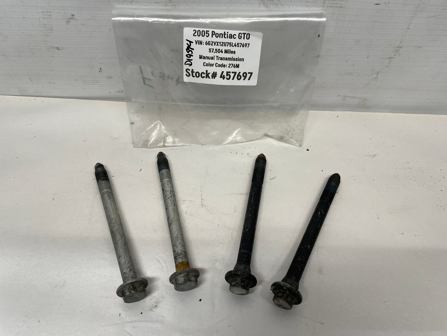 2005 Pontiac GTO Front Suspension Cradle K Member Hardware Bolts OEM - Day's Parts Yard