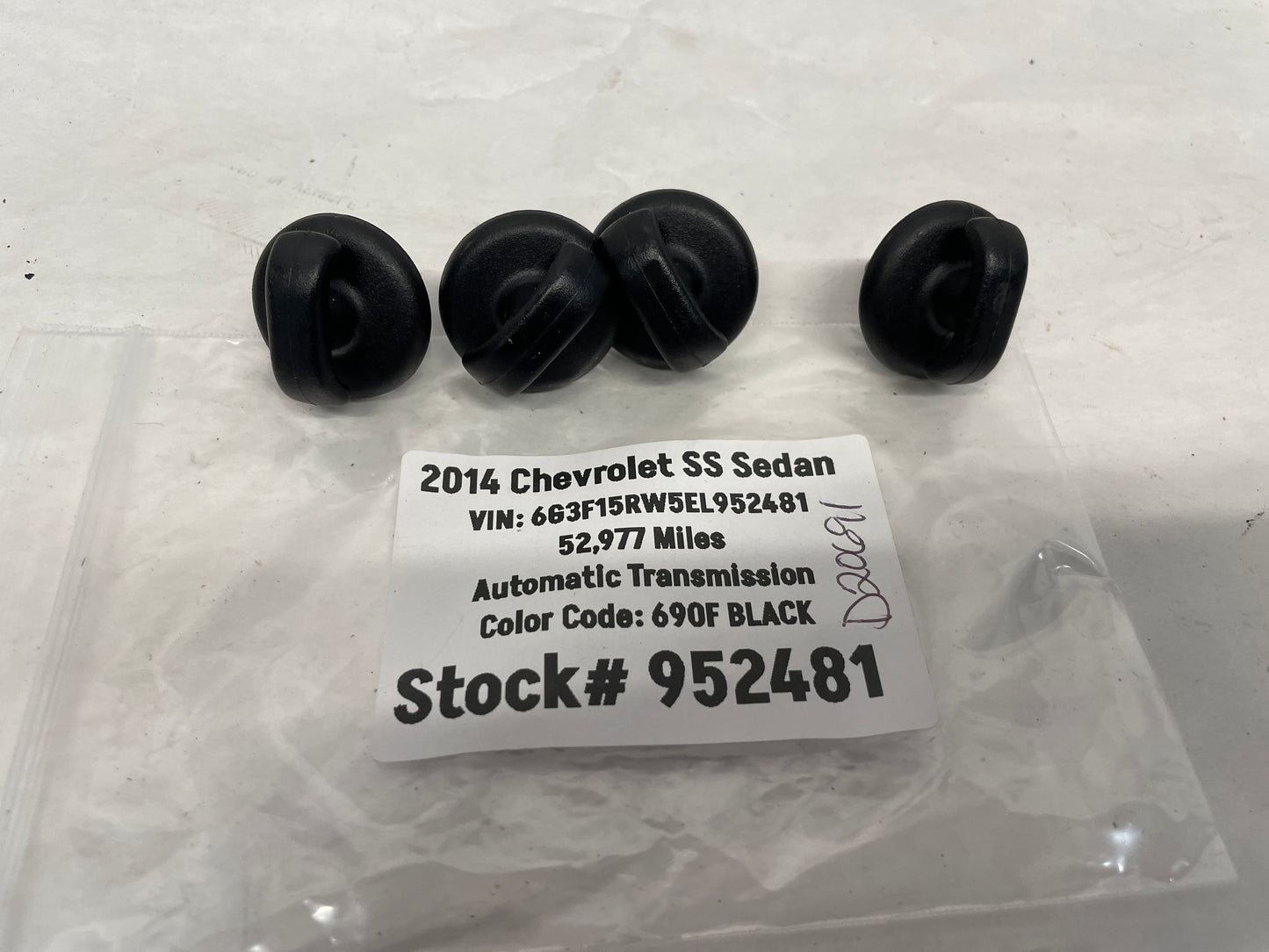 2014 Chevy SS Sedan Cargo Net Hooks OEM - Day's Parts Yard