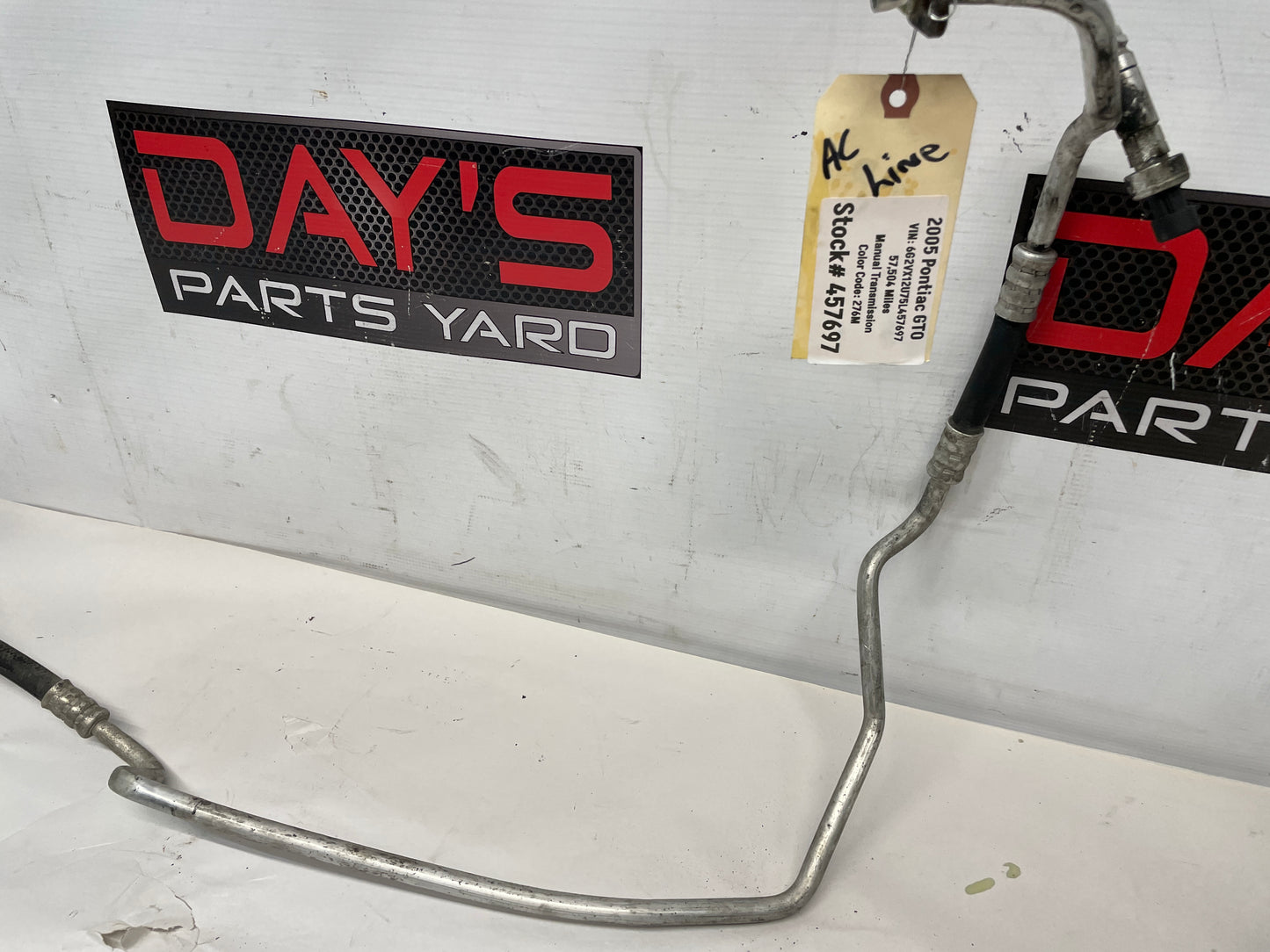 2005 Pontiac GTO A/C AC Air Conditioner Line Hose Tube OEM - Day's Parts Yard