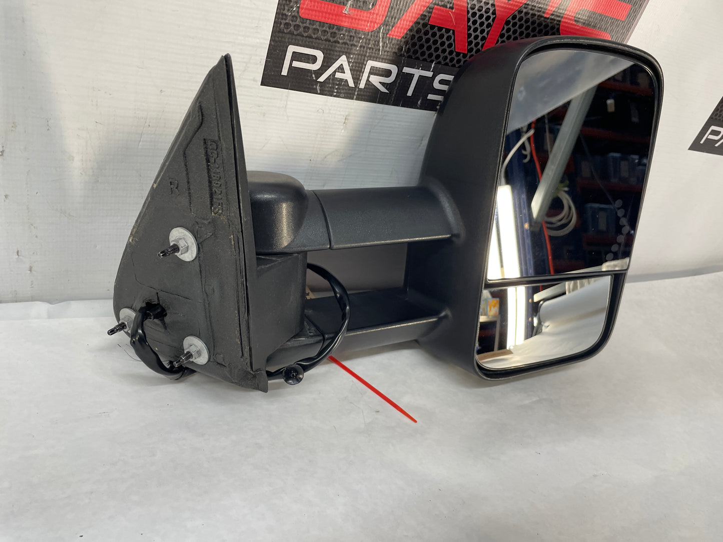 2007 Chevy Silverado K3500 RH Passenger Exterior Tow Power Heated Mirror Black OEM - Day's Parts Yard
