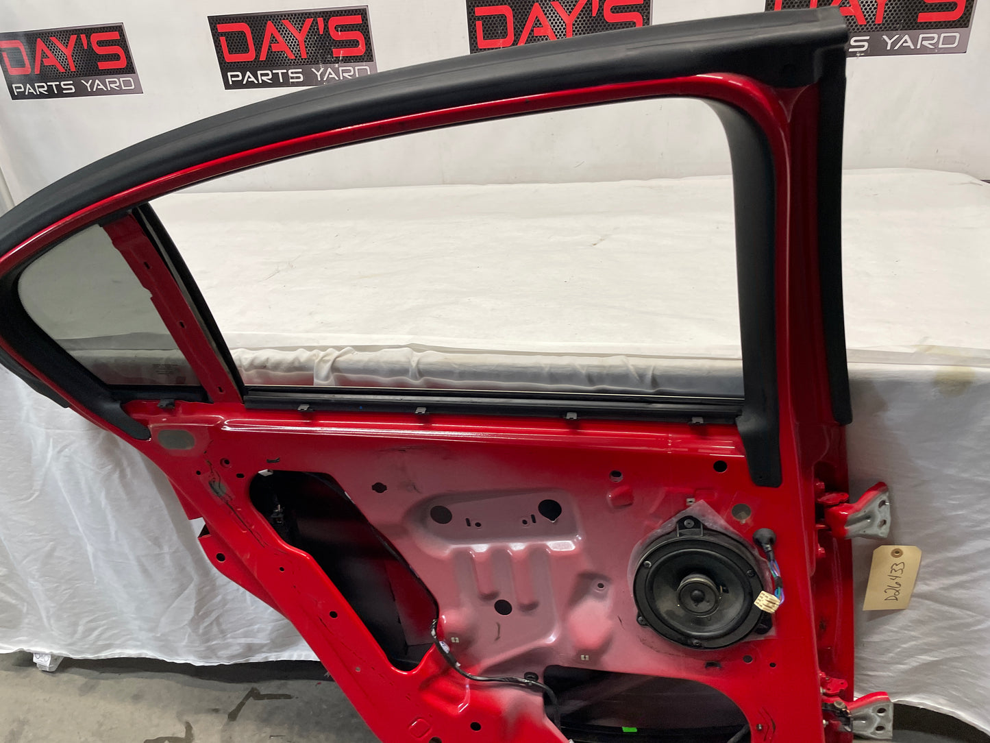 2009 Pontiac G8 GT LH Driver Rear Exterior Door Red OEM - Day's Parts Yard