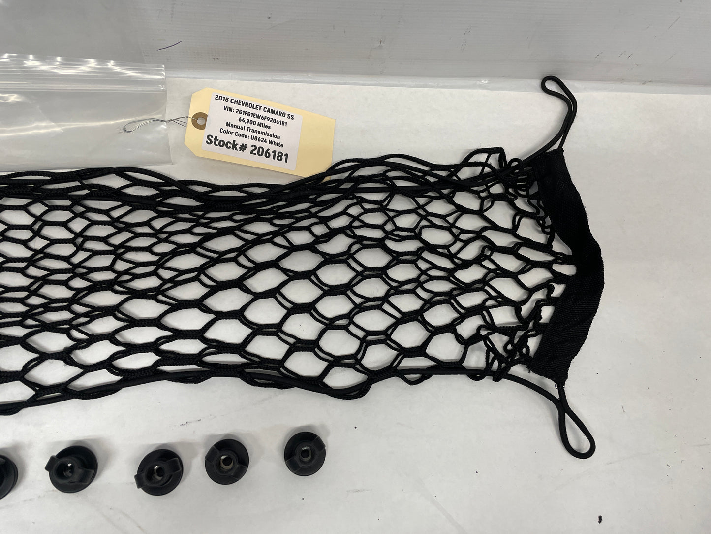2015 Chevy Camaro SS Trunk Cargo Net w/ Hooks OEM - Day's Parts Yard
