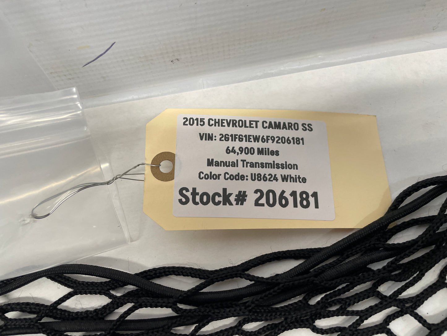 2015 Chevy Camaro SS Trunk Cargo Net w/ Hooks OEM - Day's Parts Yard