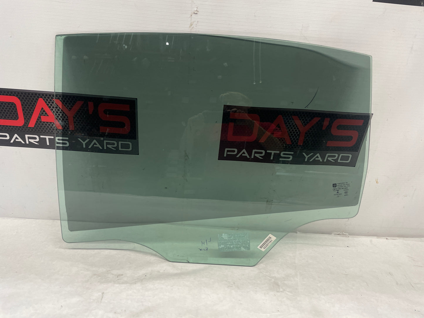 2014 Chevy SS Sedan LH Driver Rear Door Window Glass OEM - Day's Parts Yard