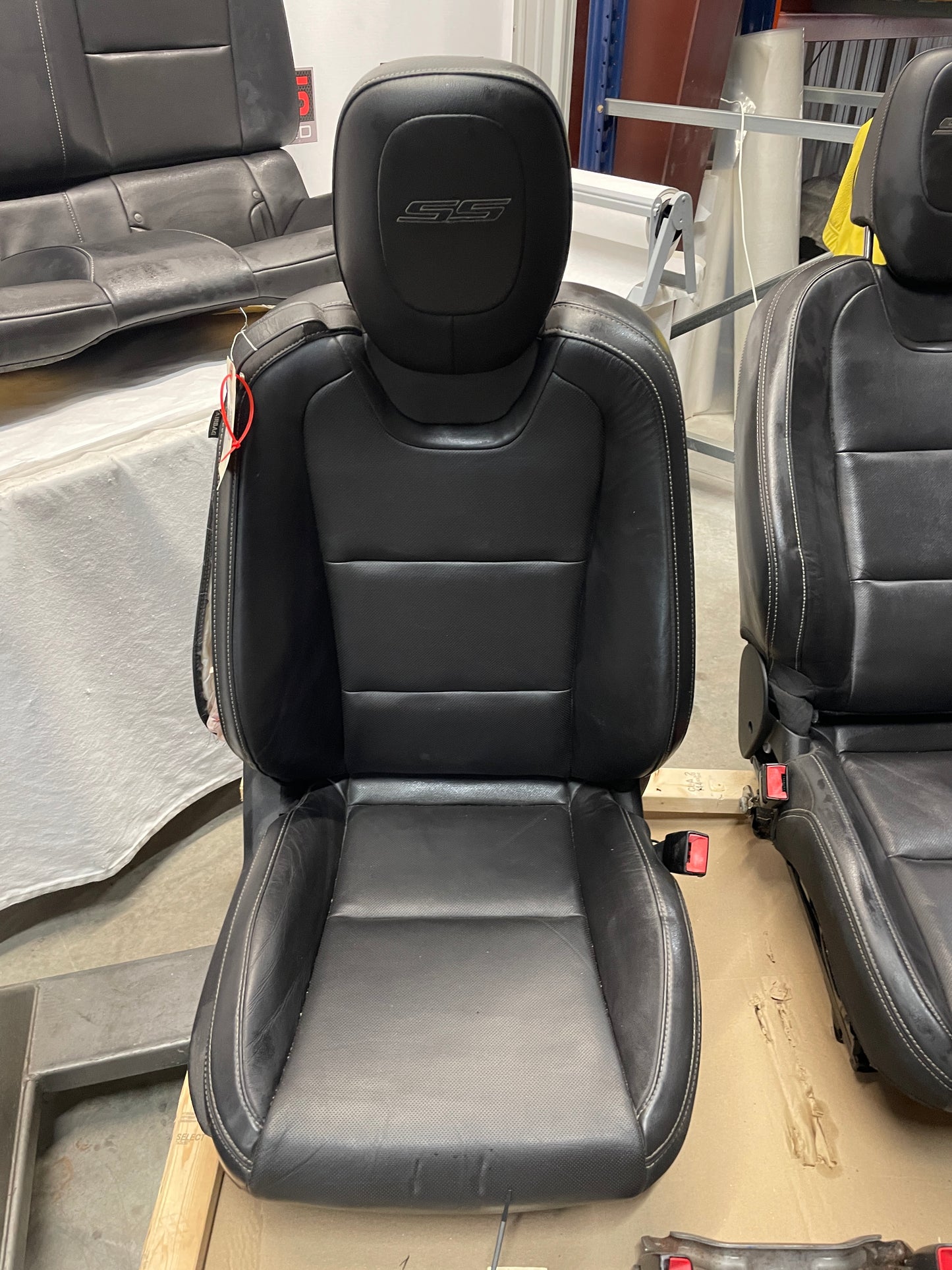 2015 Chevy Camaro SS Seats Front & Rear Black Leather OEM - Day's Parts Yard