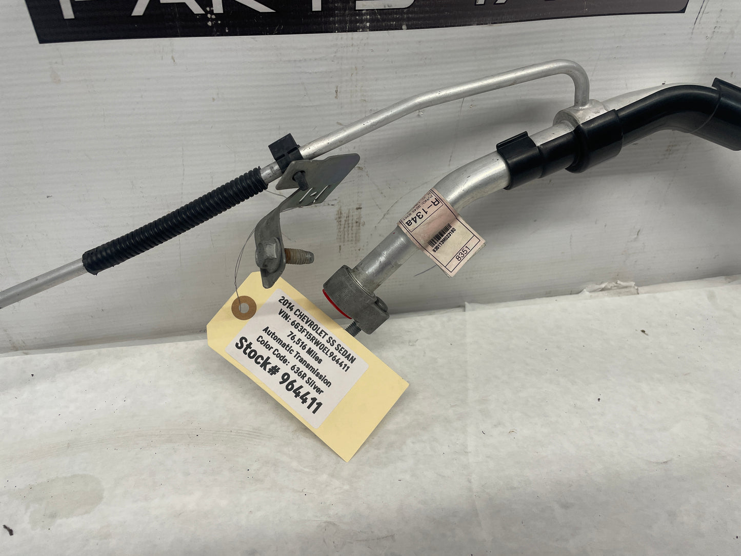 2014 Chevy SS Sedan AC Air Conditioner Line Hose Tube OEM - Day's Parts Yard