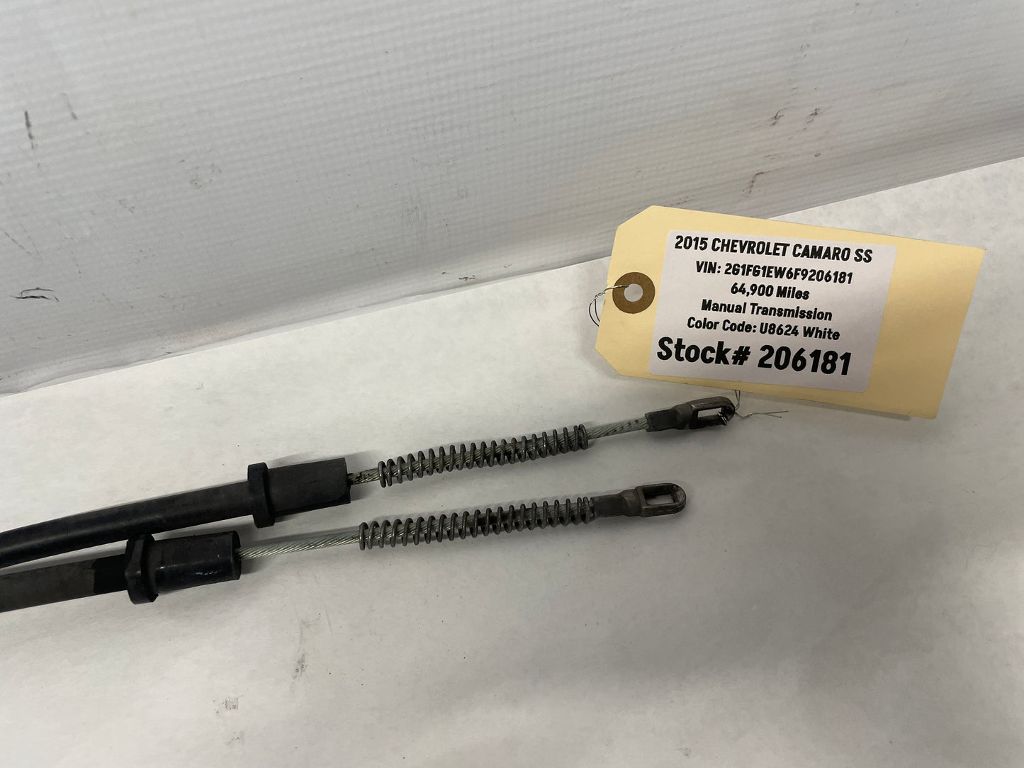 2015 Chevy Camaro SS Emergency Parking Brake Cables OEM - Day's Parts Yard