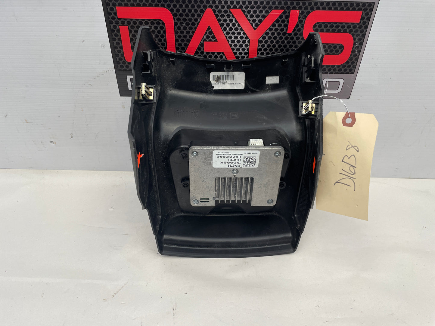 2016 Chevy Camaro SS Center Console Rear Trim Wireless Charging Pad OEM - Day's Parts Yard