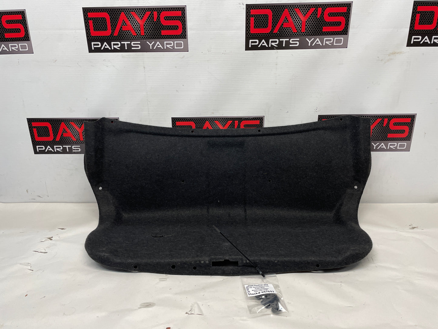 2005 Pontiac GTO Trunk Deck Lid Liner Carpet Felt OEM - Day's Parts Yard