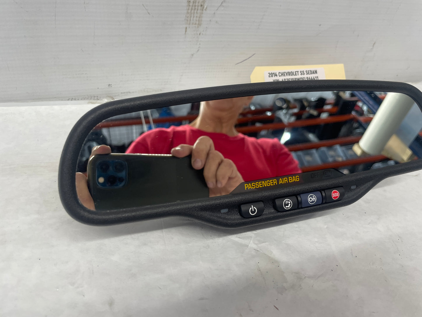 2014 Chevy SS Sedan Rear View Rearview Mirror Auto Dimming & OnStar OEM - Day's Parts Yard