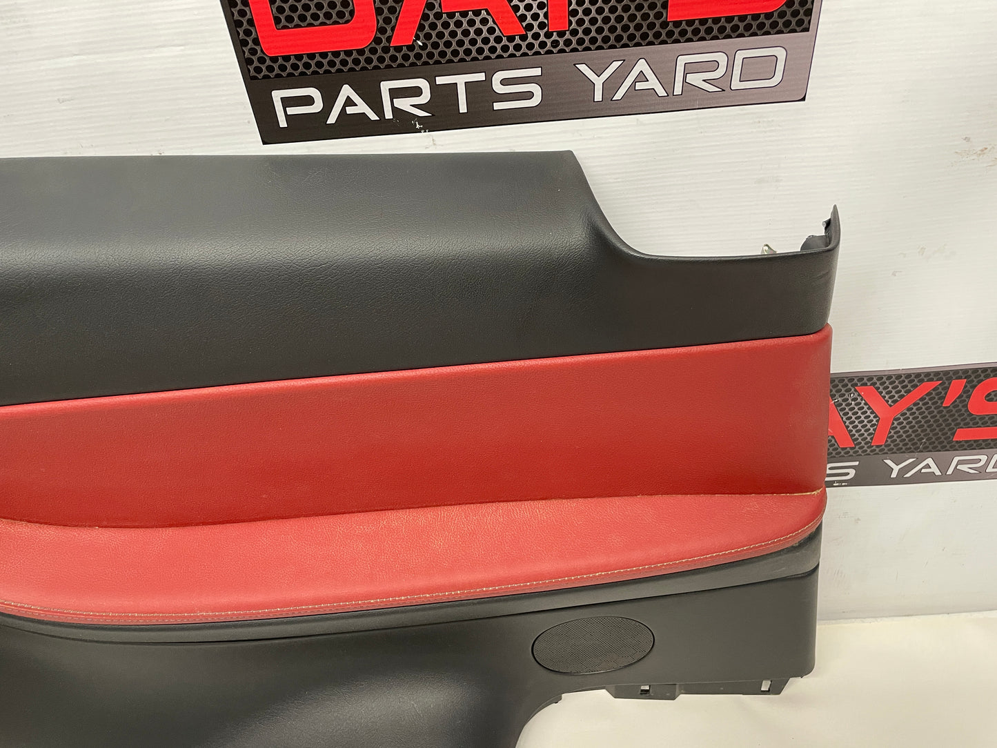 2004 Pontiac GTO LH Driver Rear Interior Door Quarter Panel Red/Black OEM - Day's Parts Yard