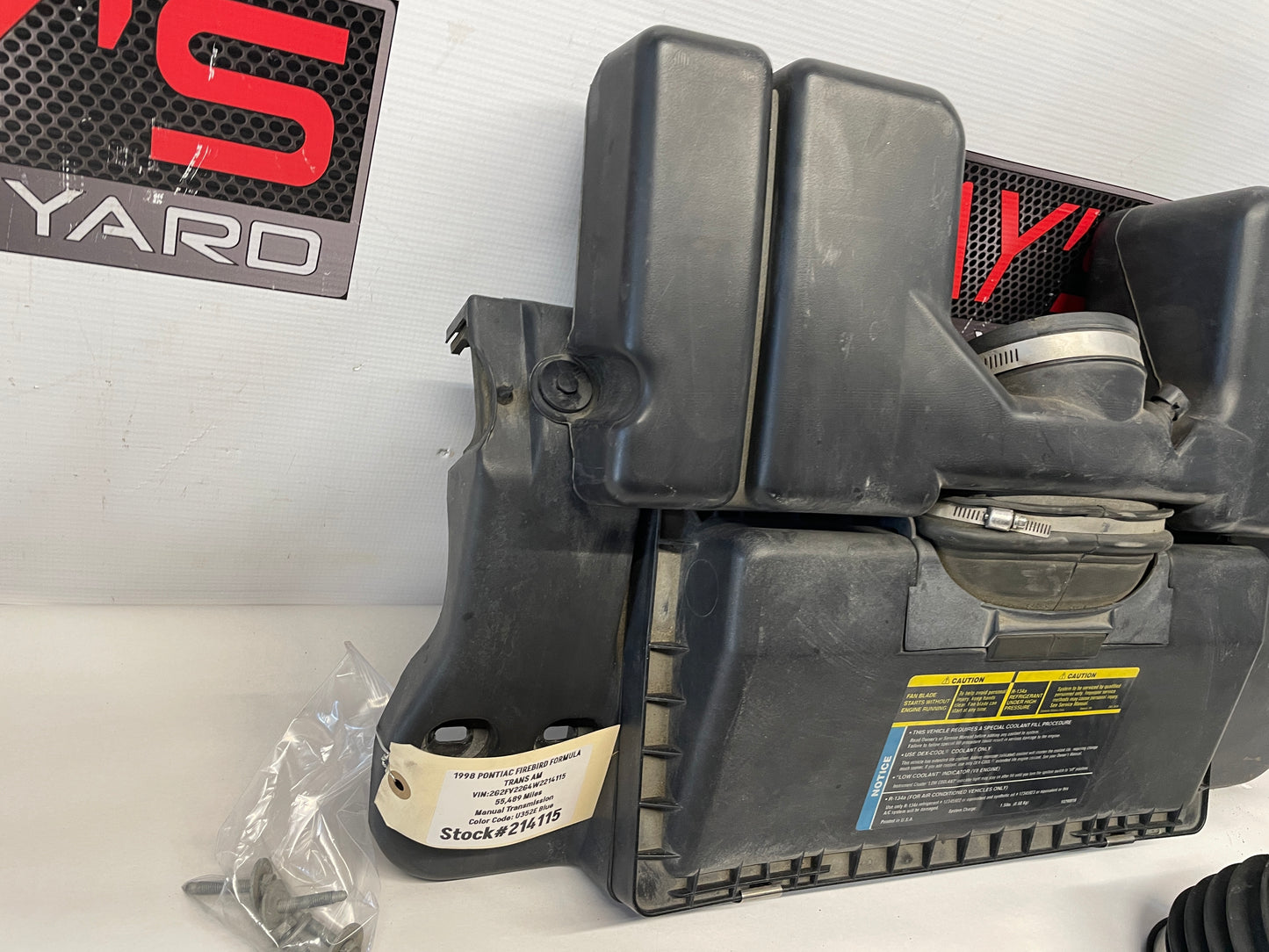 1998 Pontiac Firebird Trans Am Formula Factory OEM Air Intake Box Assembly - Day's Parts Yard