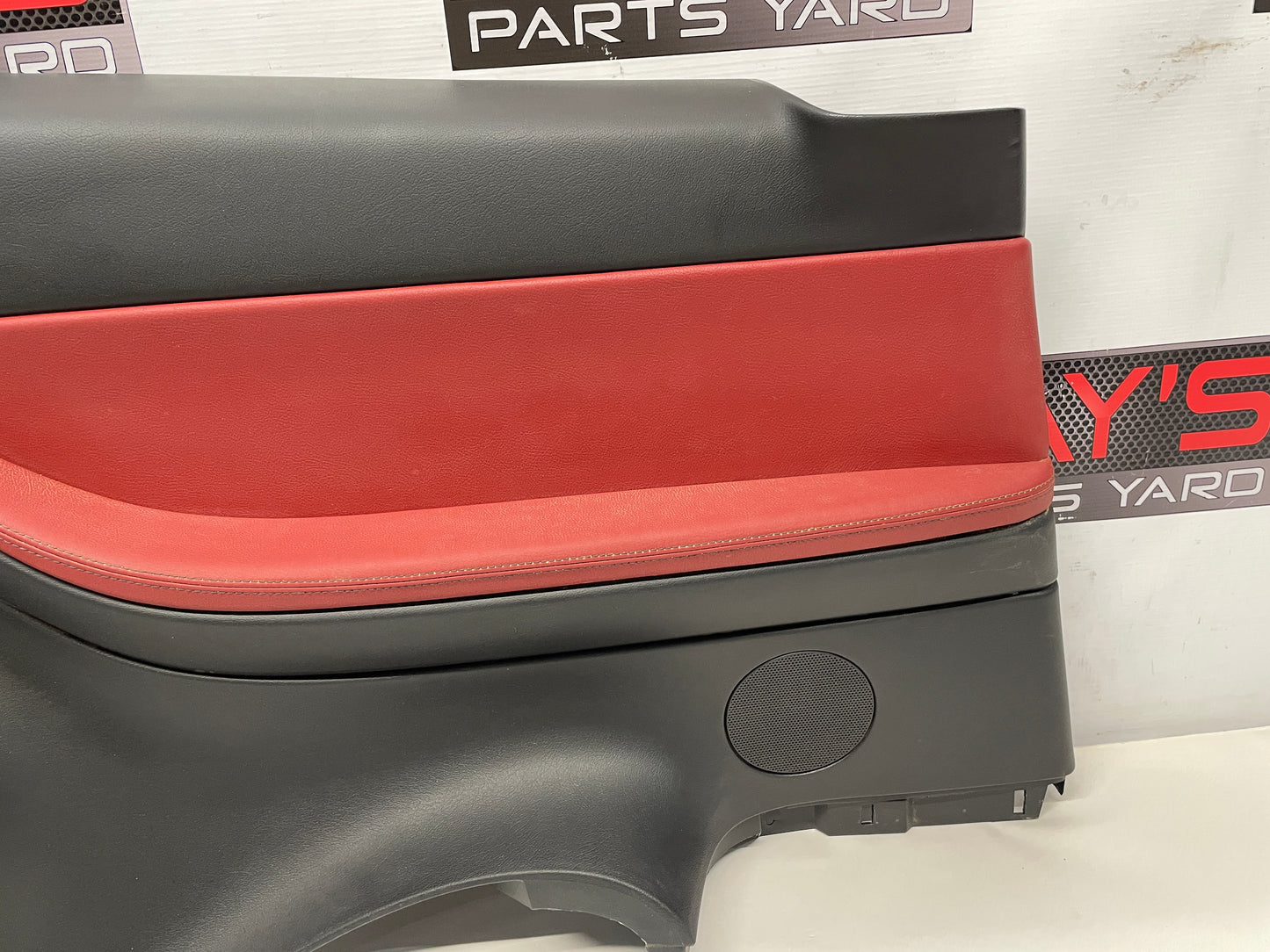 2004 Pontiac GTO LH Driver Rear Interior Door Quarter Panel Red/Black OEM - Day's Parts Yard