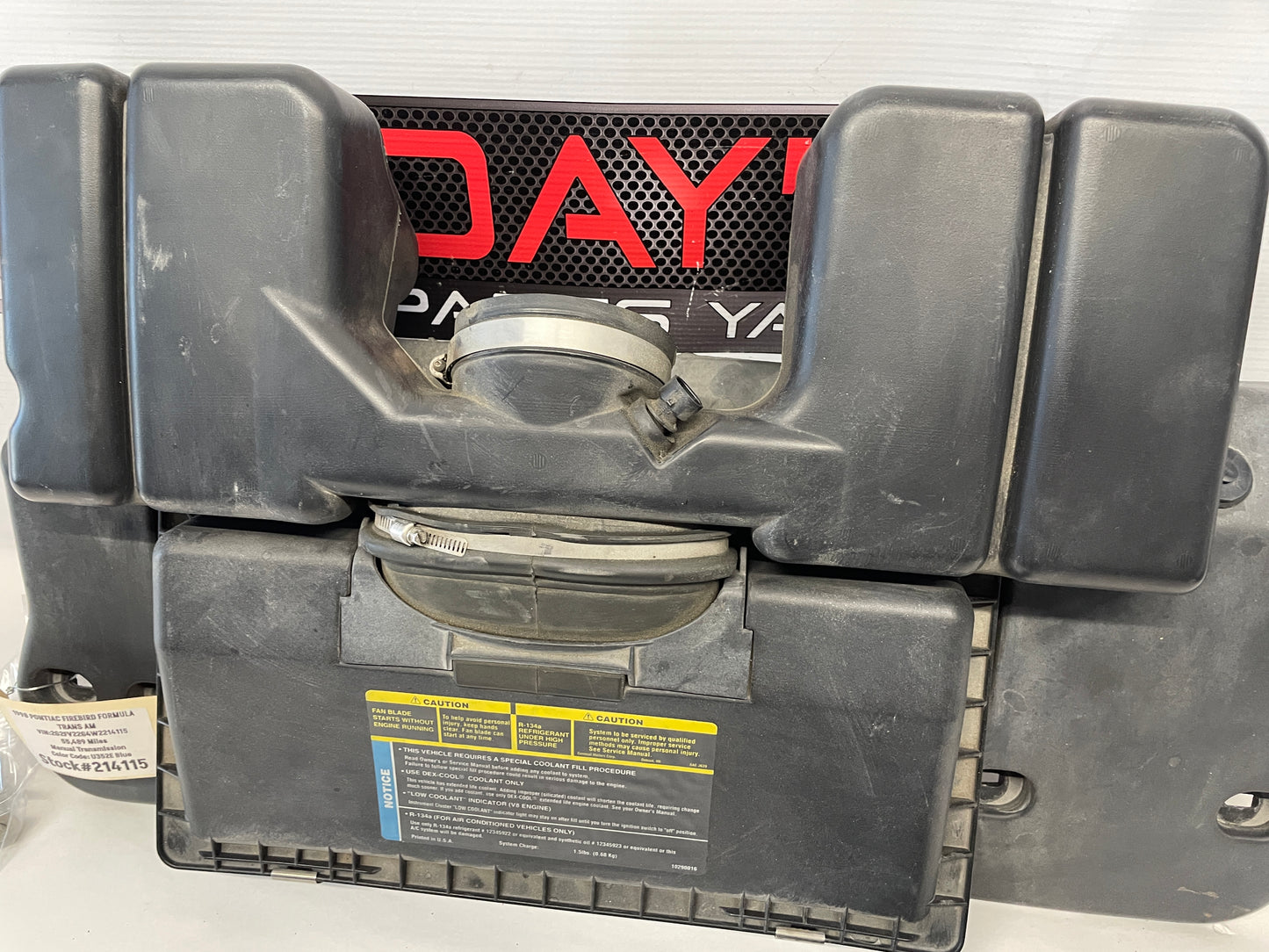 1998 Pontiac Firebird Trans Am Formula Factory OEM Air Intake Box Assembly - Day's Parts Yard