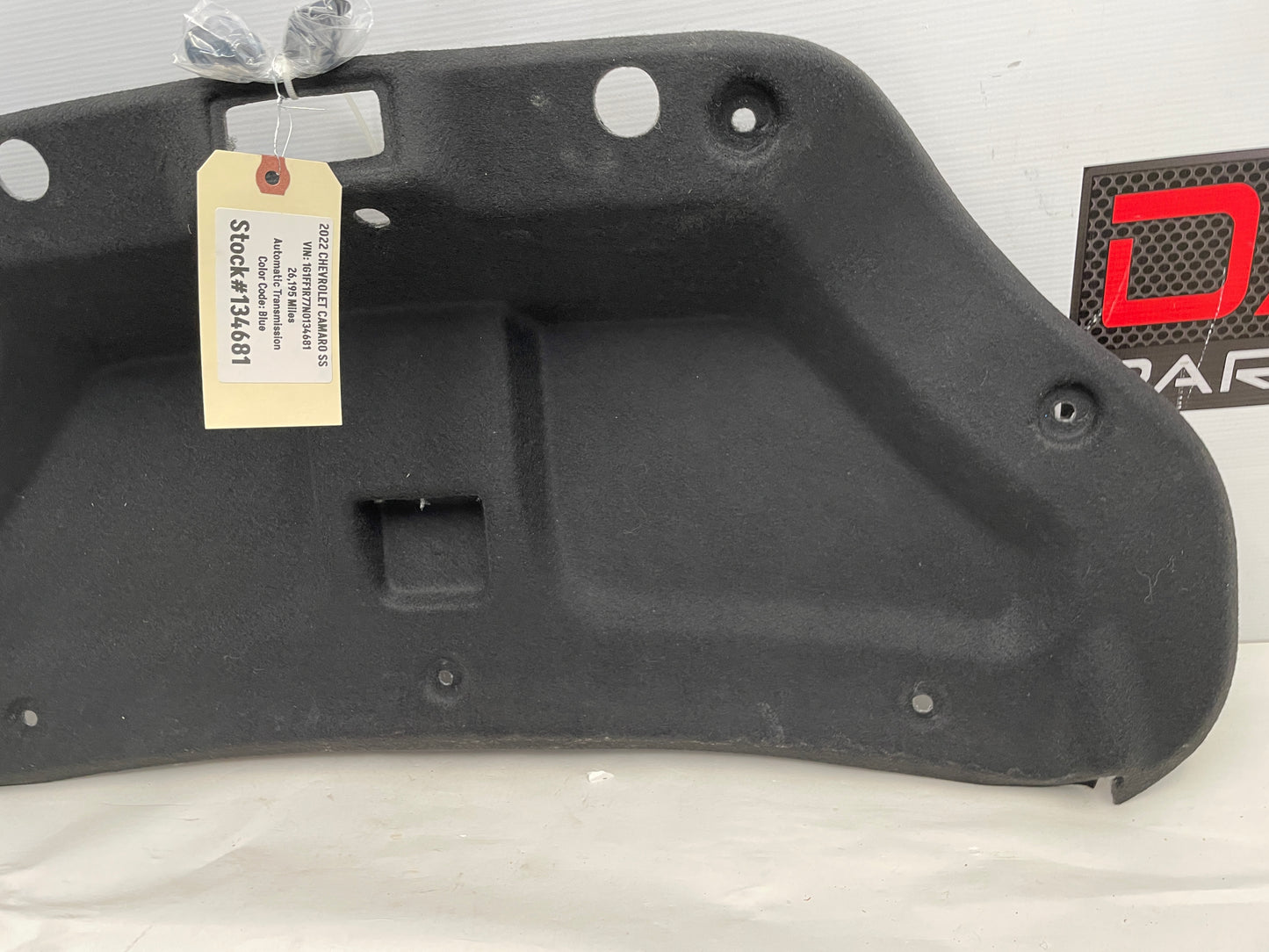 2022 Chevy Camaro SS Trunk Deck Lid Liner Carpet OEM - Day's Parts Yard