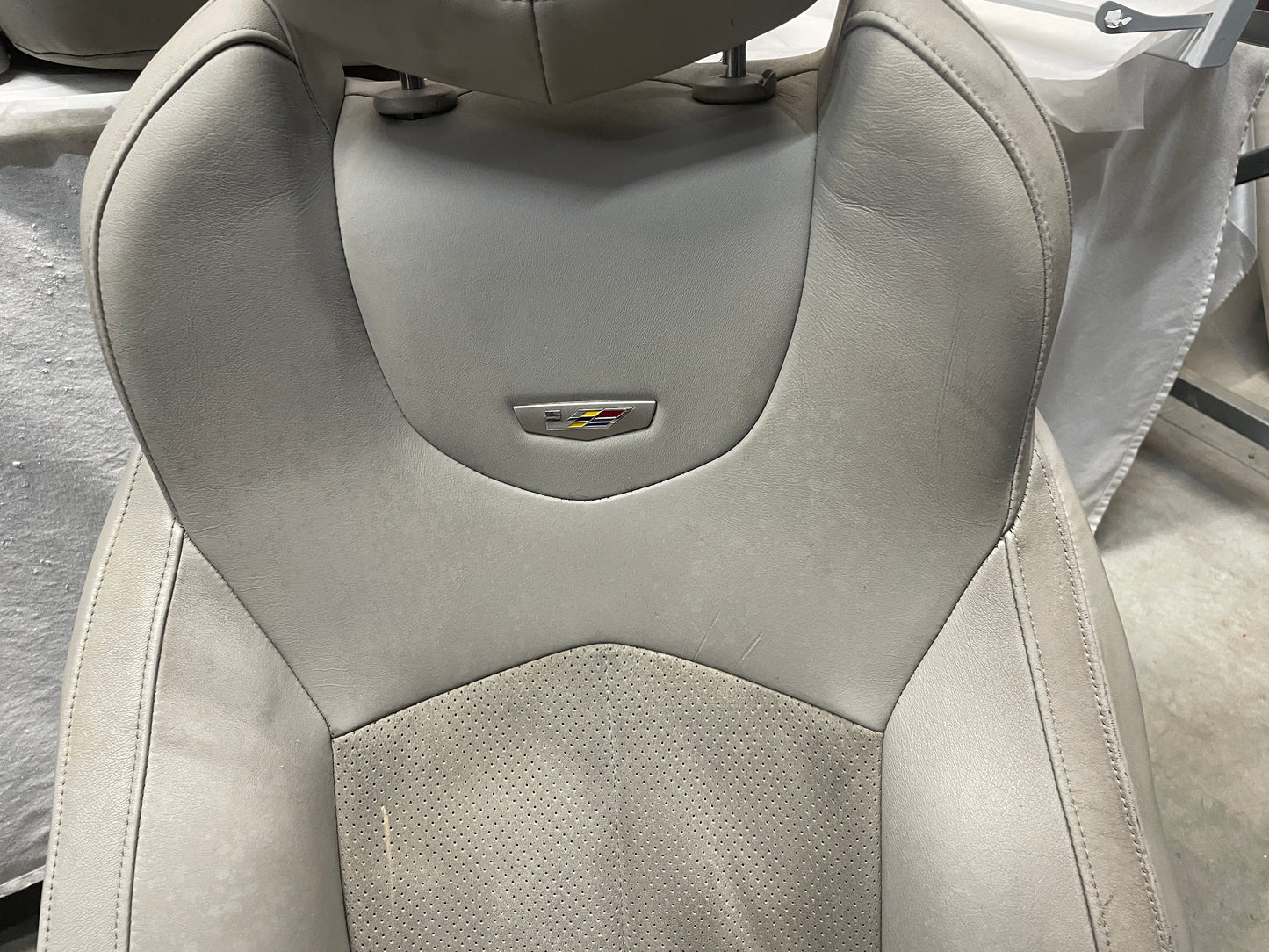 2011 Cadillac CTS-V Seats Fronts and Rears Recaro Gray OEM - Day's Parts Yard