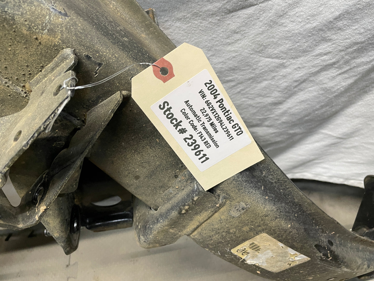 2004 Pontiac GTO Rear Suspension Sub Frame Cradle K Member OEM - Day's Parts Yard