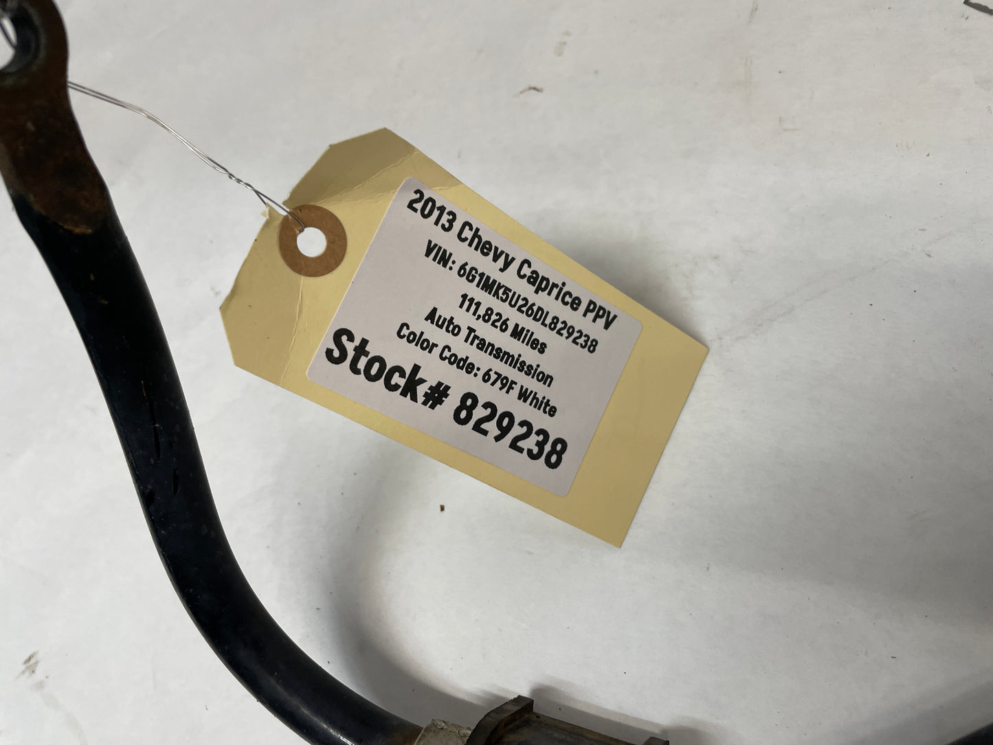 2013 Chevy Caprice PPV Rear Suspension Stabilizer Sway Bar OEM - Day's Parts Yard