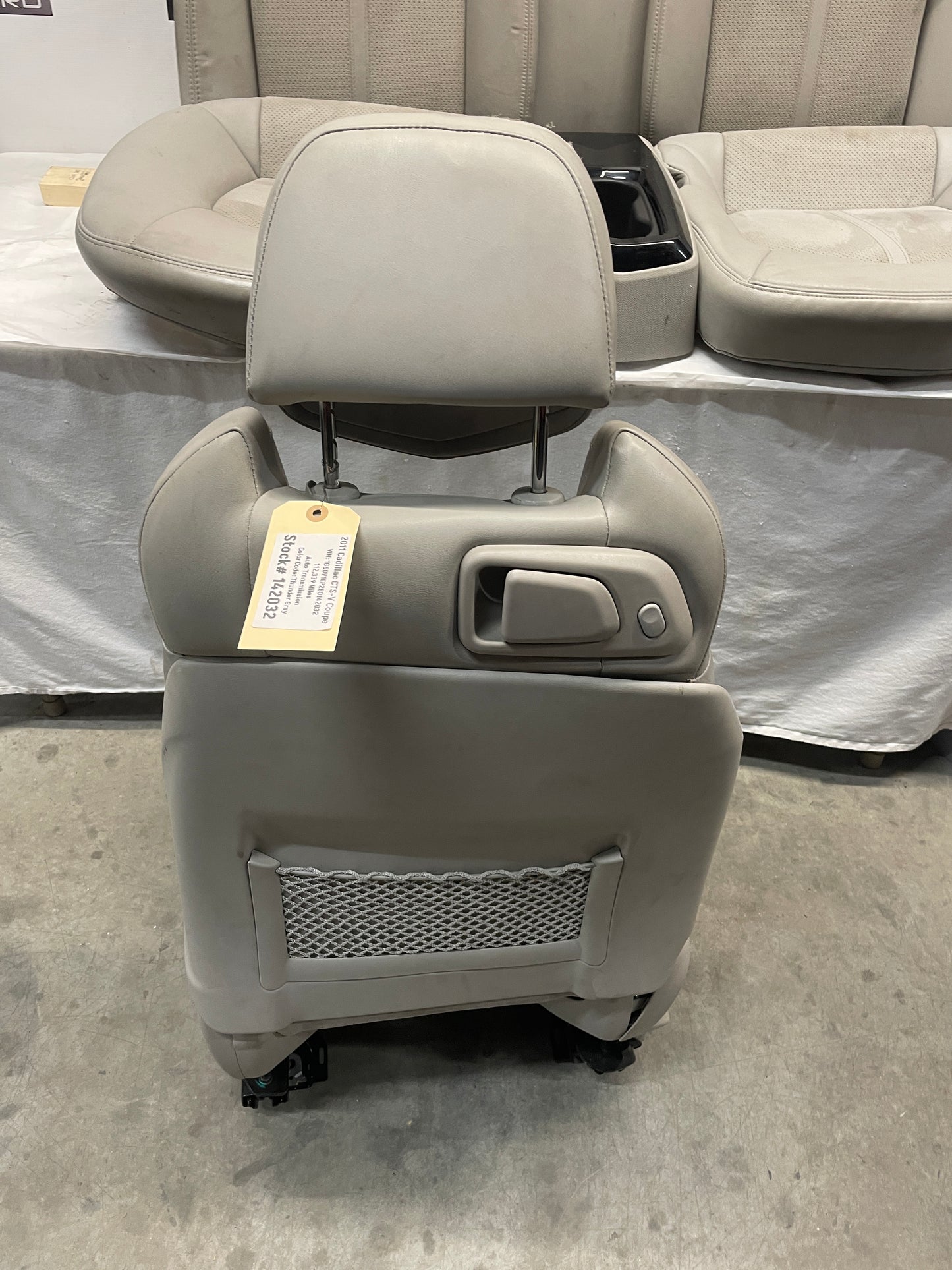 2011 Cadillac CTS-V Seats Fronts and Rears Recaro Gray OEM - Day's Parts Yard