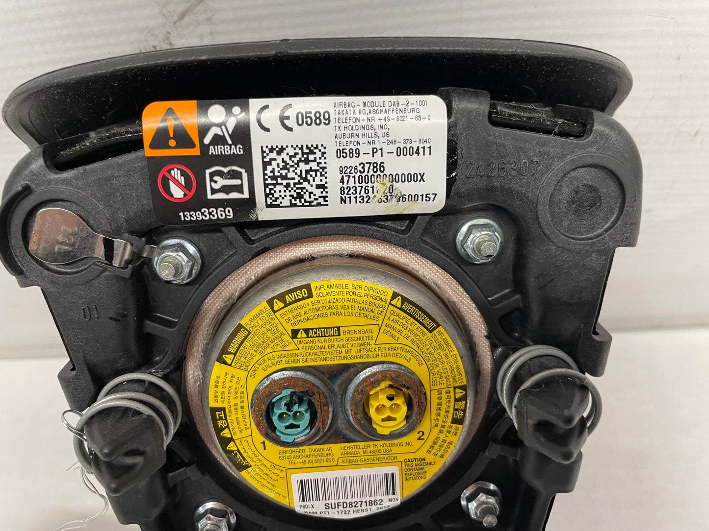 2014 Chevy SS Sedan Steering Wheel LH Driver Air Bag Airbag OEM - Day's Parts Yard