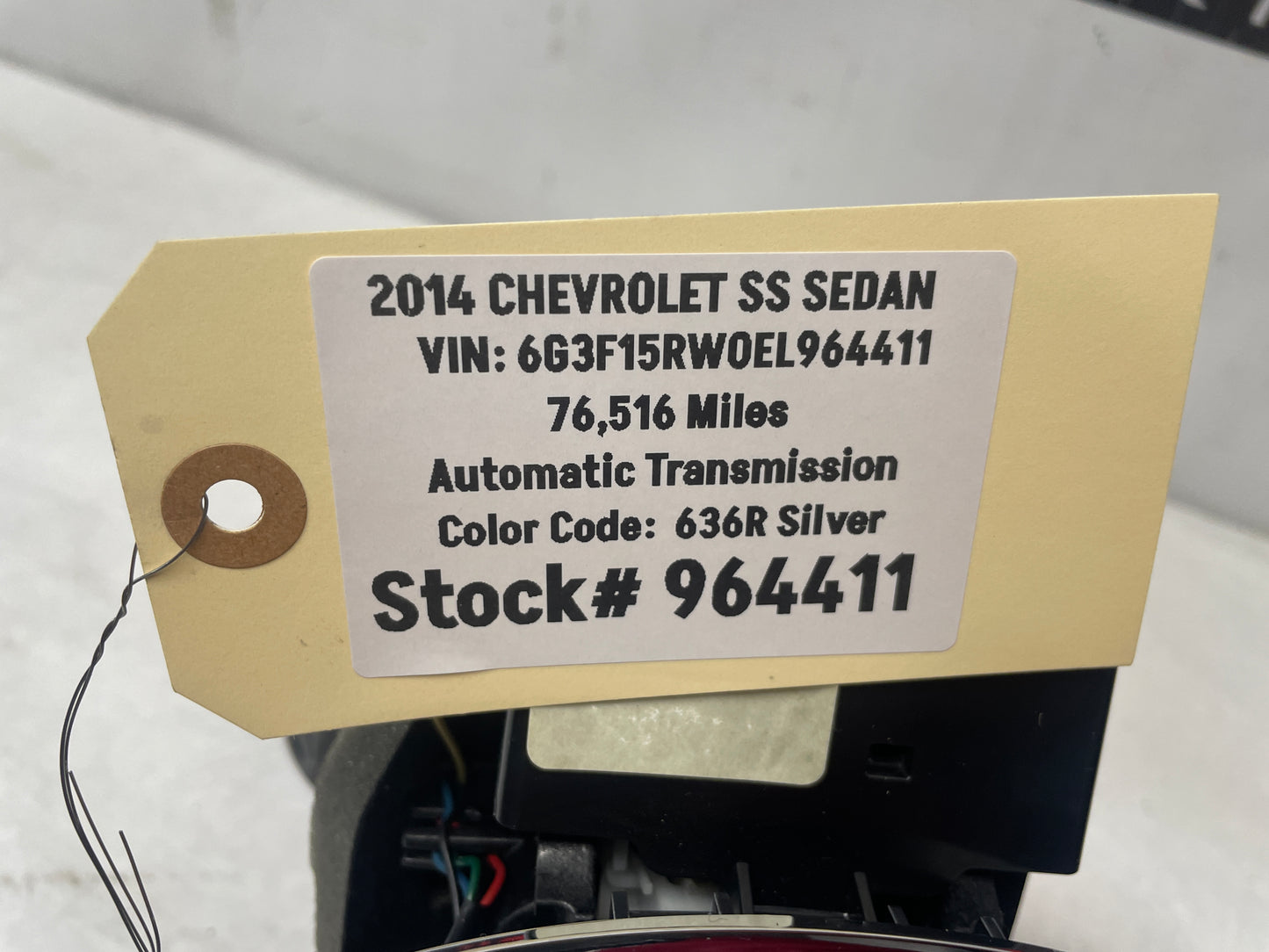 2014 Chevy SS Sedan Complete Dash & Center Console w/ Shifter OEM - Day's Parts Yard