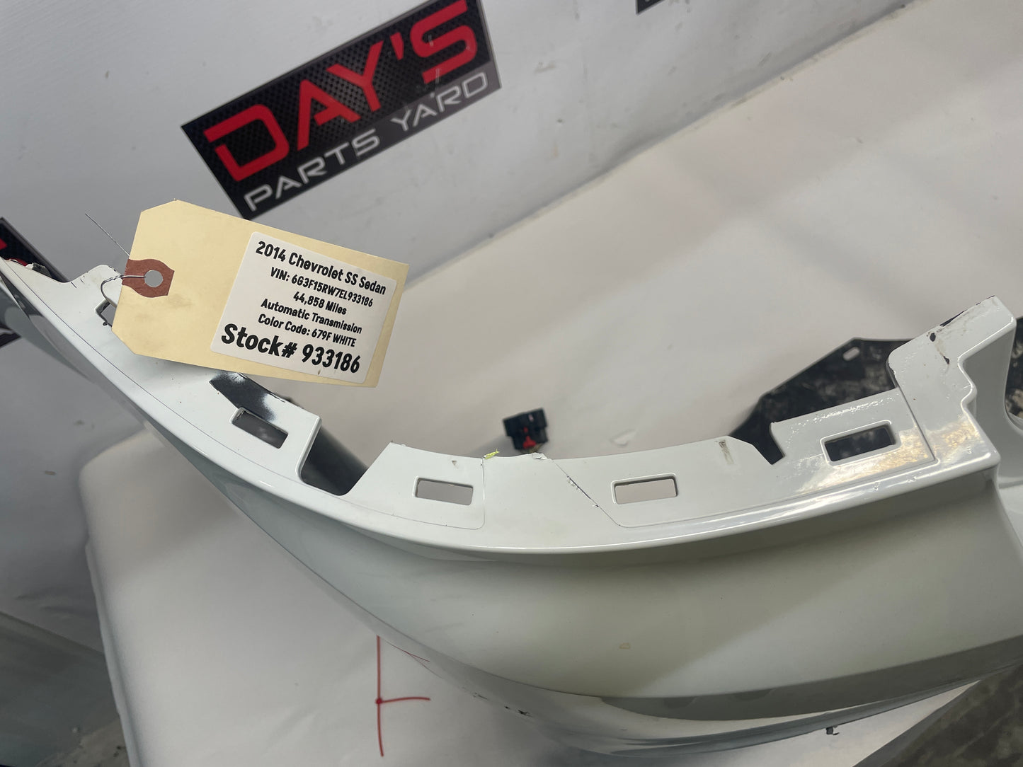 2014 Chevy SS Sedan Complete Rear Bumper Cover OEM - Day's Parts Yard