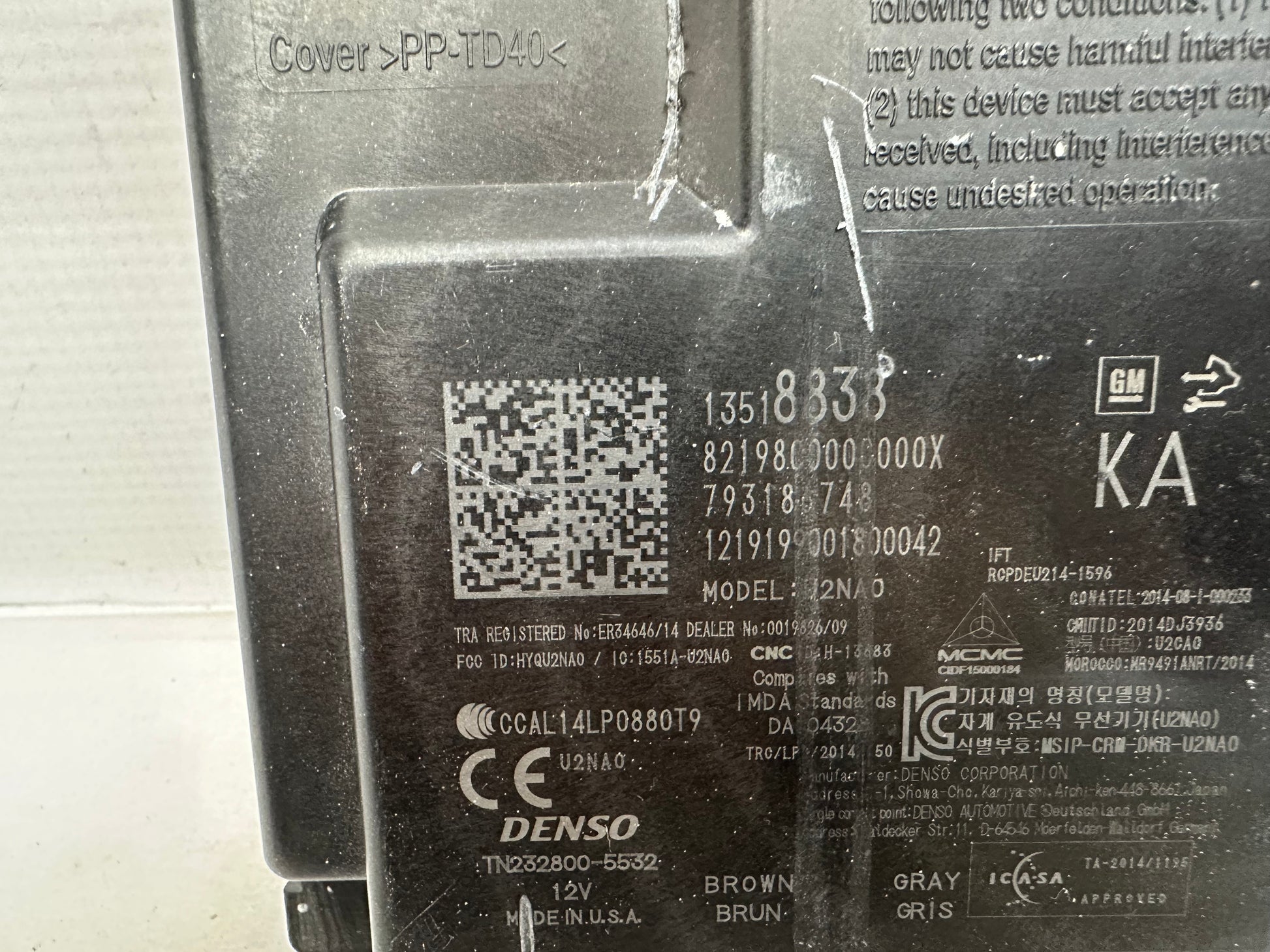 2020 Chevy Camaro SS Keyless Entry Control Module OEM - Day's Parts Yard