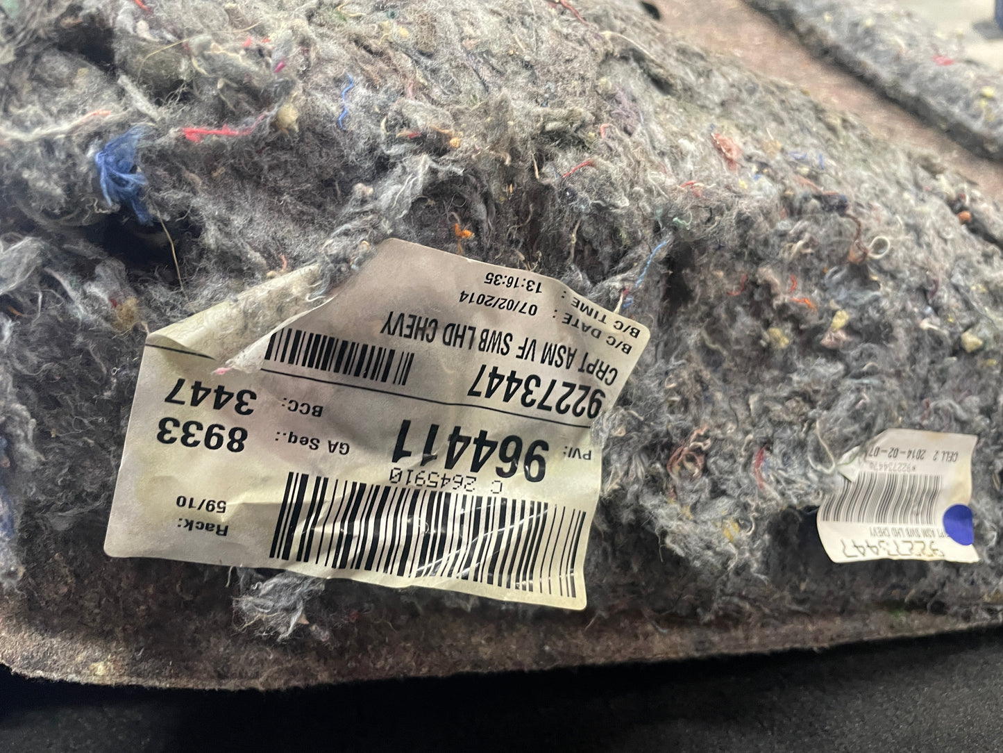 2014 Chevy SS Sedan Complete Floor Carpet OEM - Day's Parts Yard