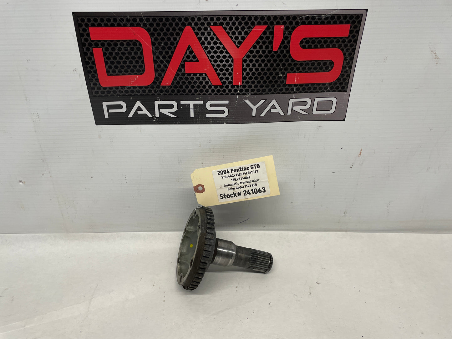 2004 Pontiac GTO LH Driver CV Axle Half Shaft Stub OEM - Day's Parts Yard