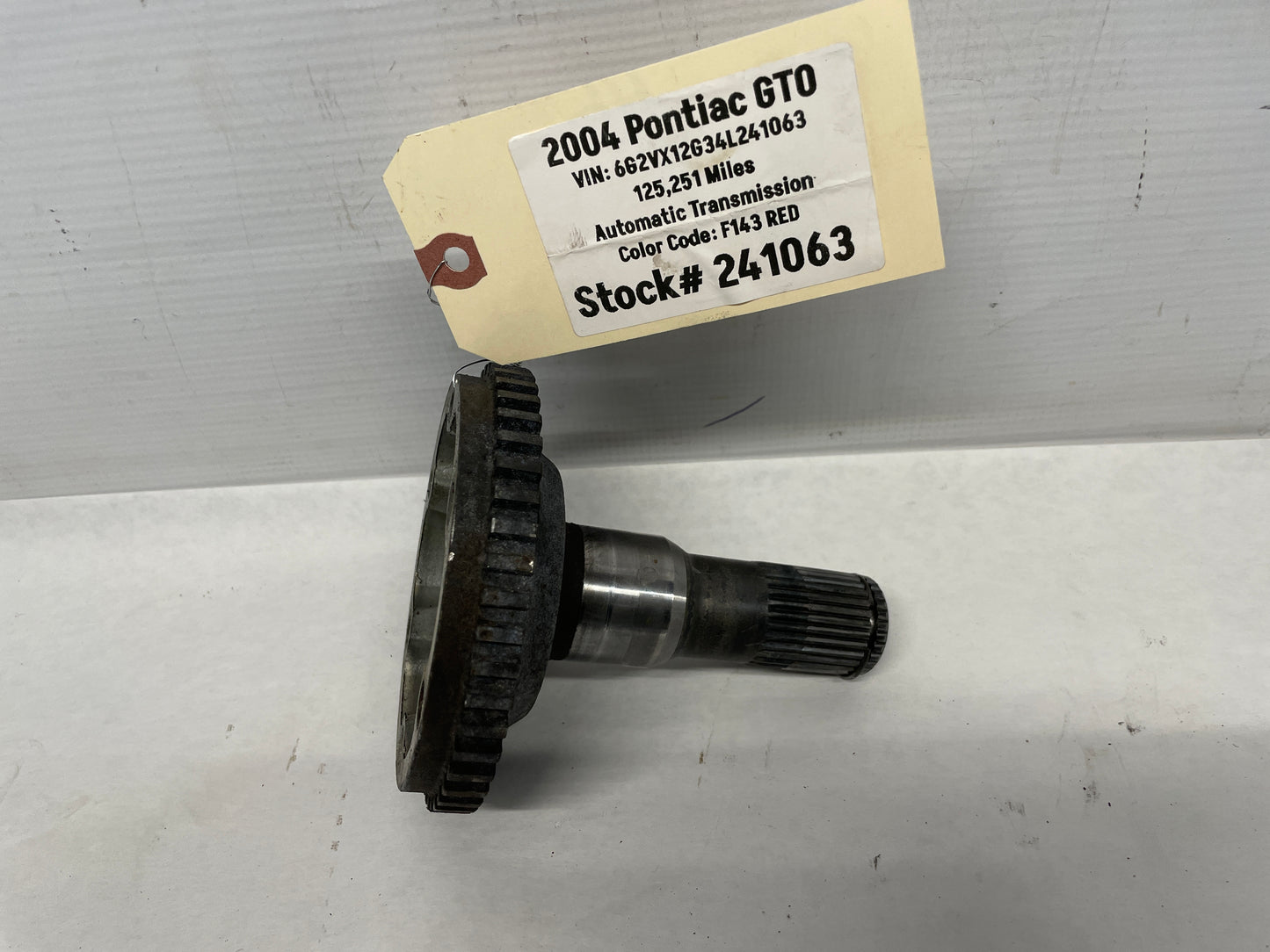 2004 Pontiac GTO LH Driver CV Axle Half Shaft Stub OEM - Day's Parts Yard