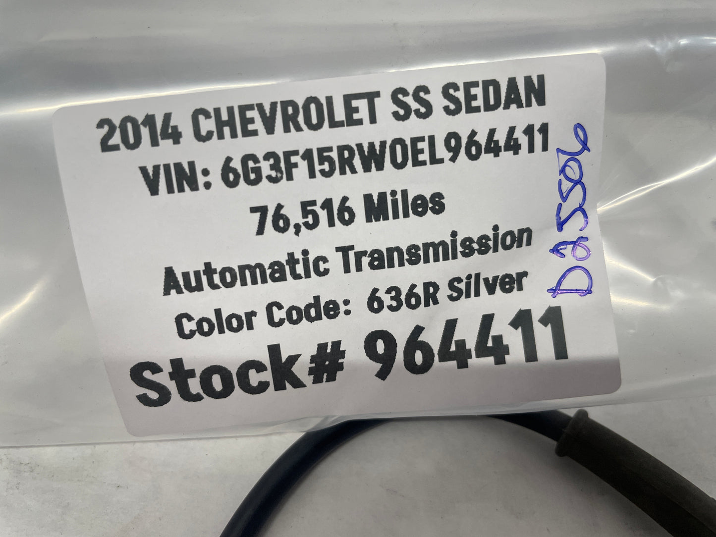 2014 Chevy SS Sedan Front ABS Speed Sensor OEM - Day's Parts Yard