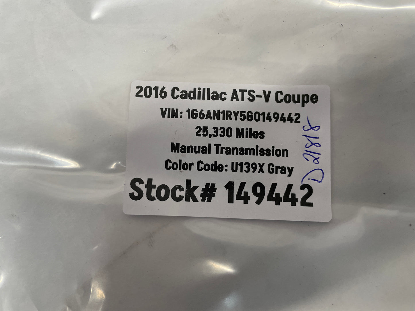 2016 Cadillac ATS-V Coupe Wheel Center Cap Set OEM - Day's Parts Yard