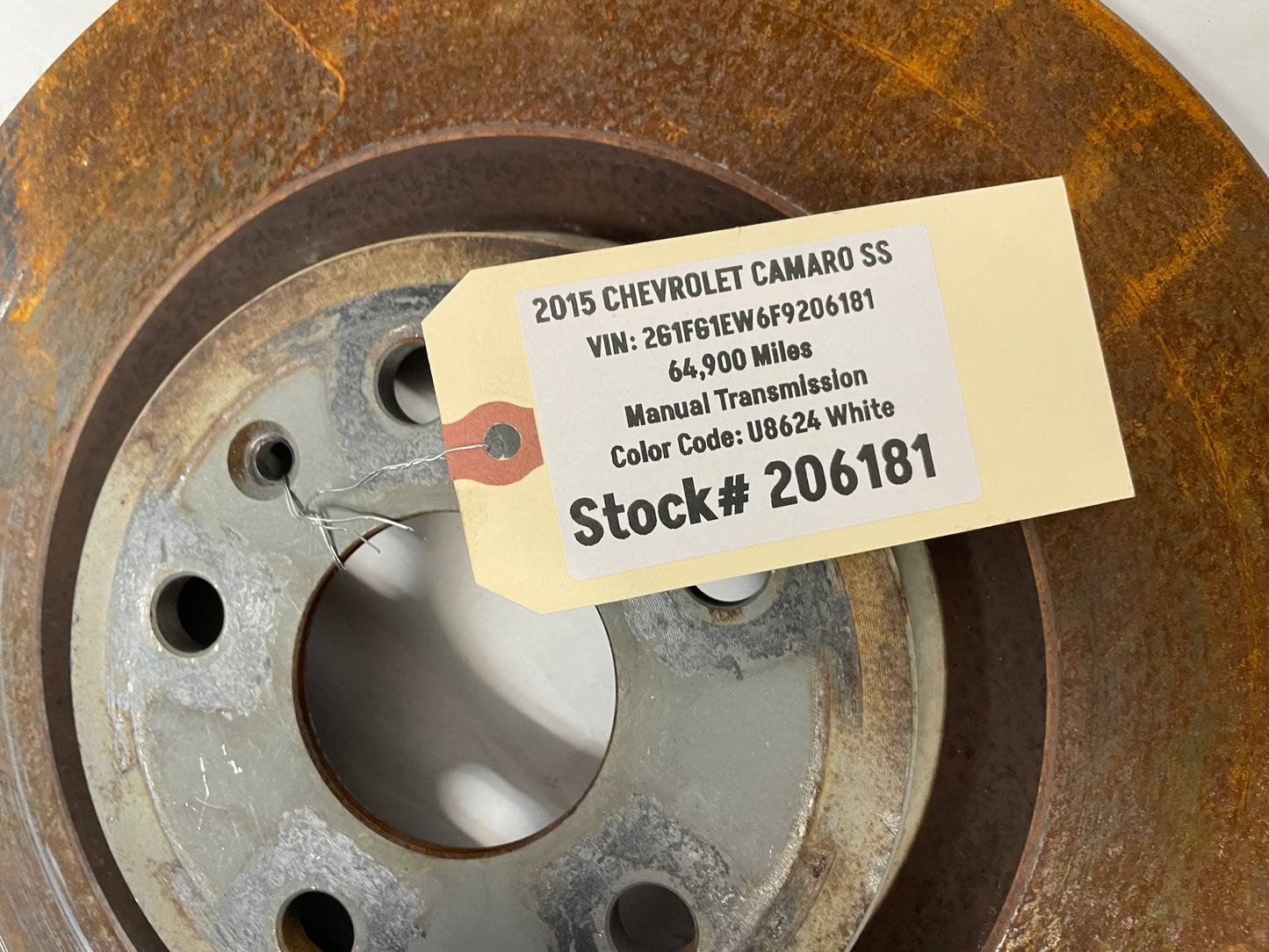 2015 Chevy Camaro SS LH Driver Front Brembo Brake Caliper & Rotor OEM - Day's Parts Yard