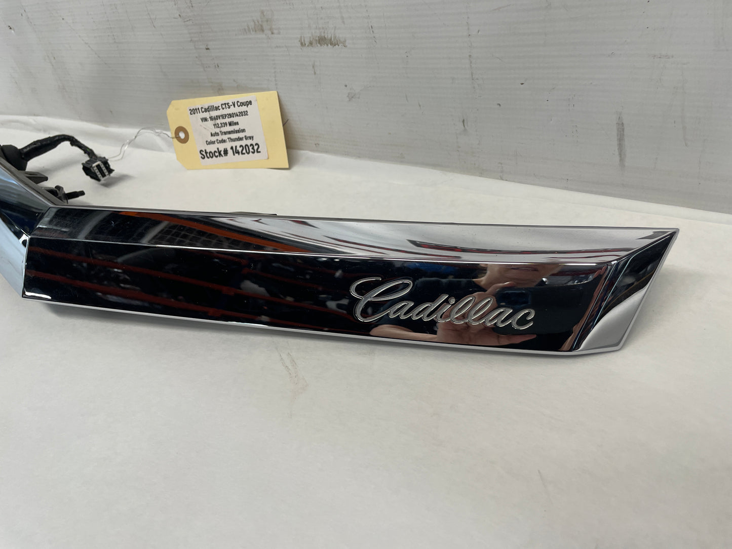 2011 Cadillac CTS-V Trunk Deck Lid Applique Chrome Panel Trim Camera OEM - Day's Parts Yard